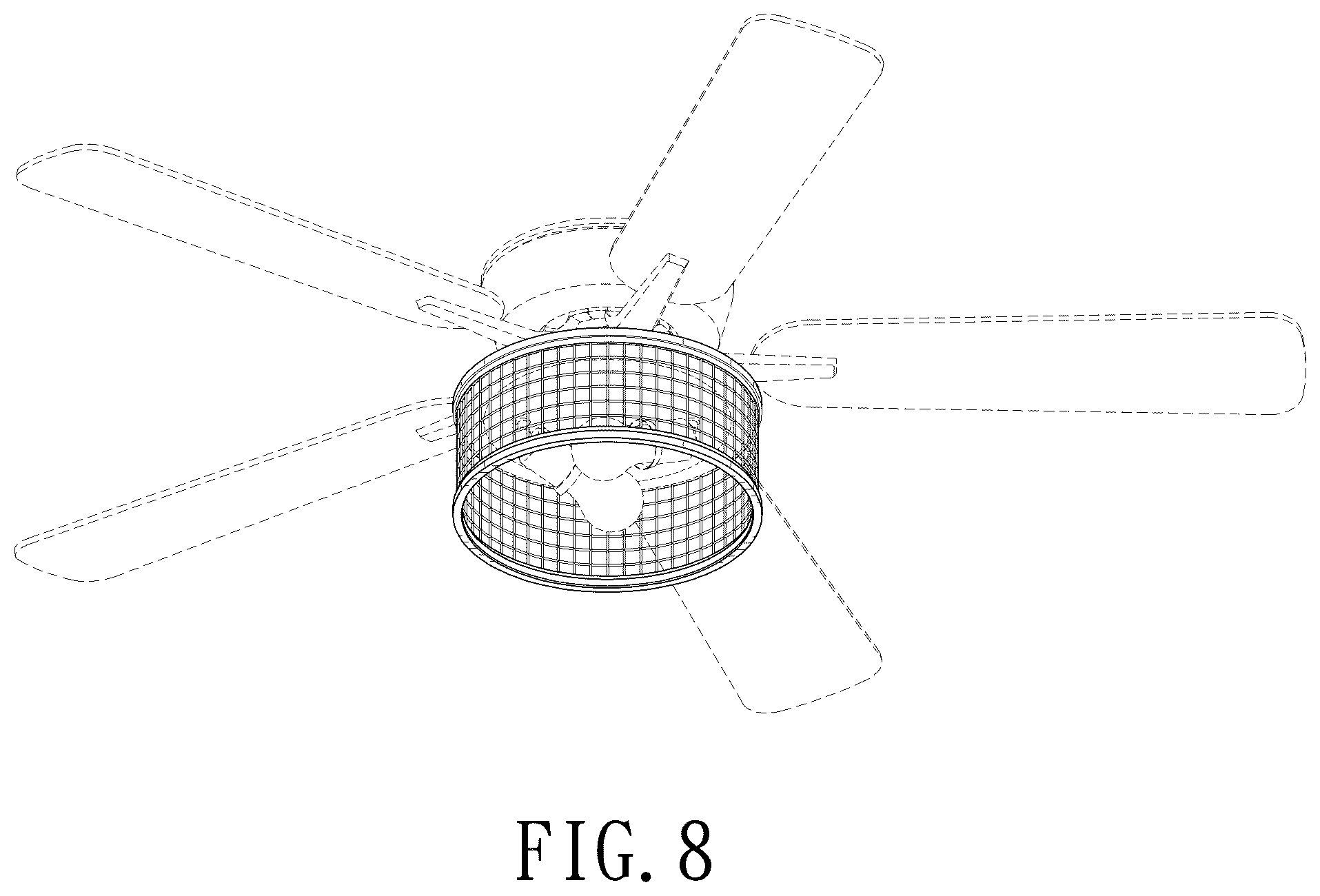 Patent USD1043949 Figure 6 – Ceiling fan light kit