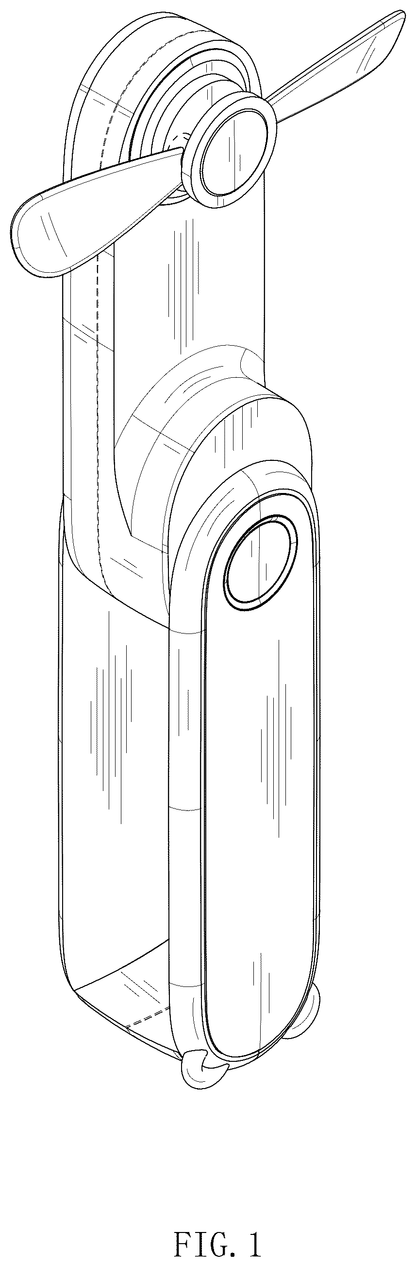 Patent USD1043951 Figure 1 – Handheld fan