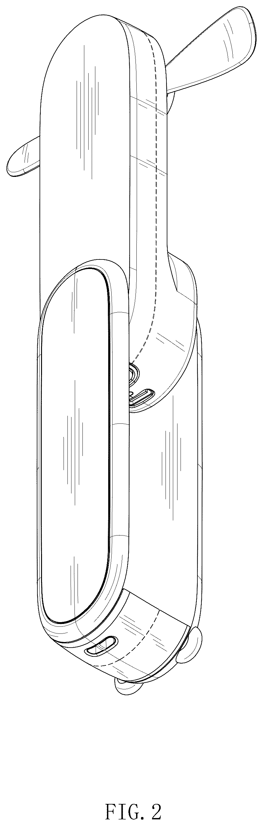 Patent USD1043951 Figure 2 – Handheld fan