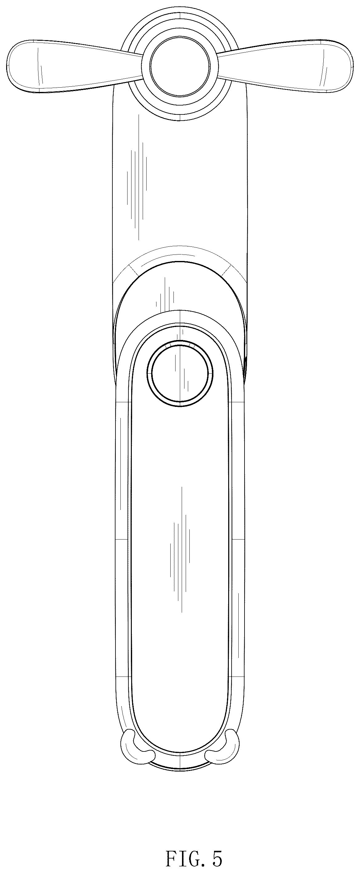 Patent USD1043951 Figure 5 – Handheld fan
