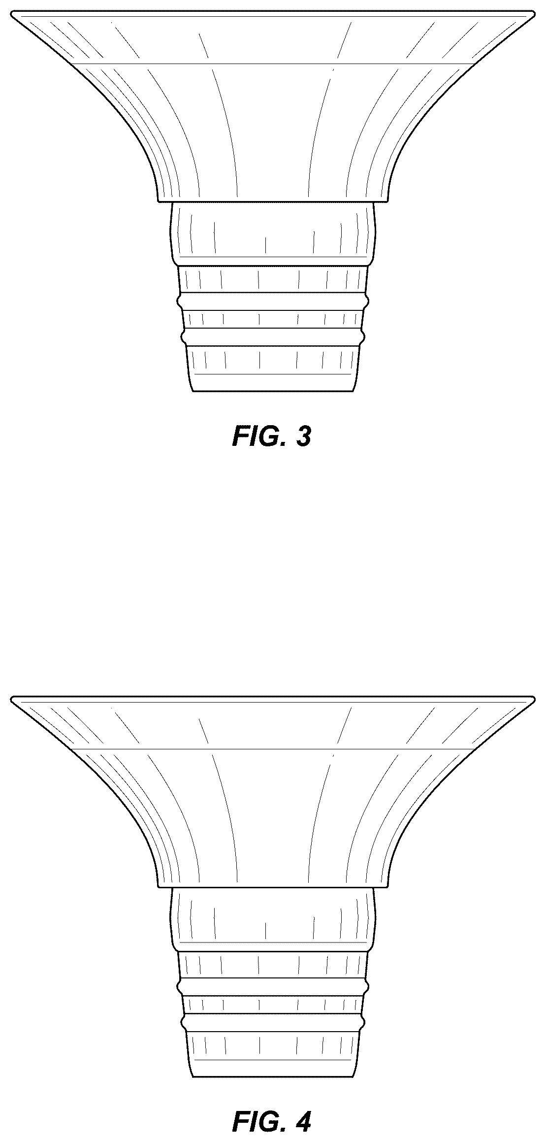Patent USD1043959 Figure 2 – Breast pump flange