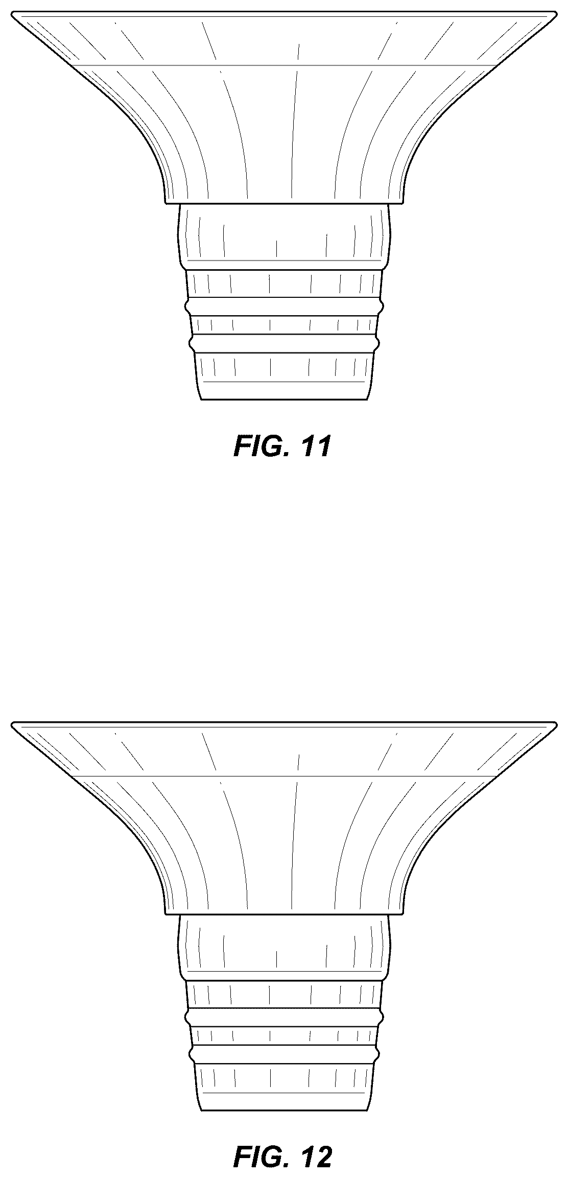 Patent USD1043959 Figure 6 – Breast pump flange