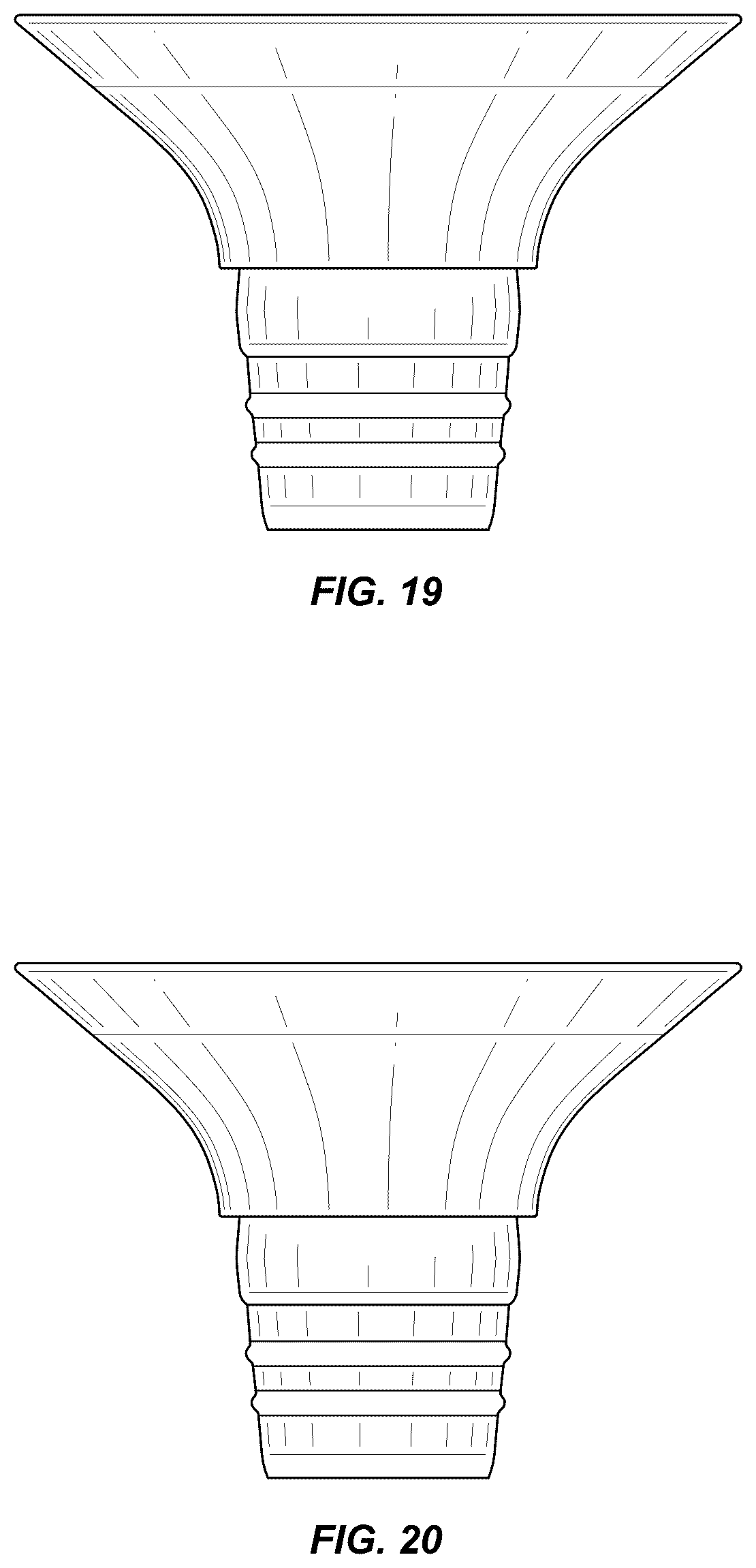 Patent USD1043959 Figure 10 – Breast pump flange