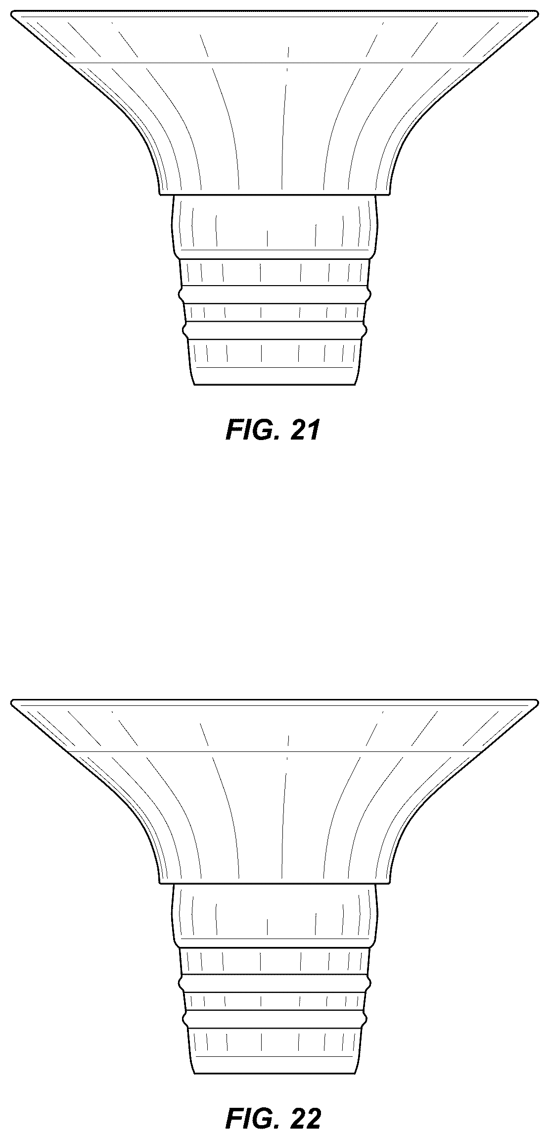 Patent USD1043959 Figure 11 – Breast pump flange