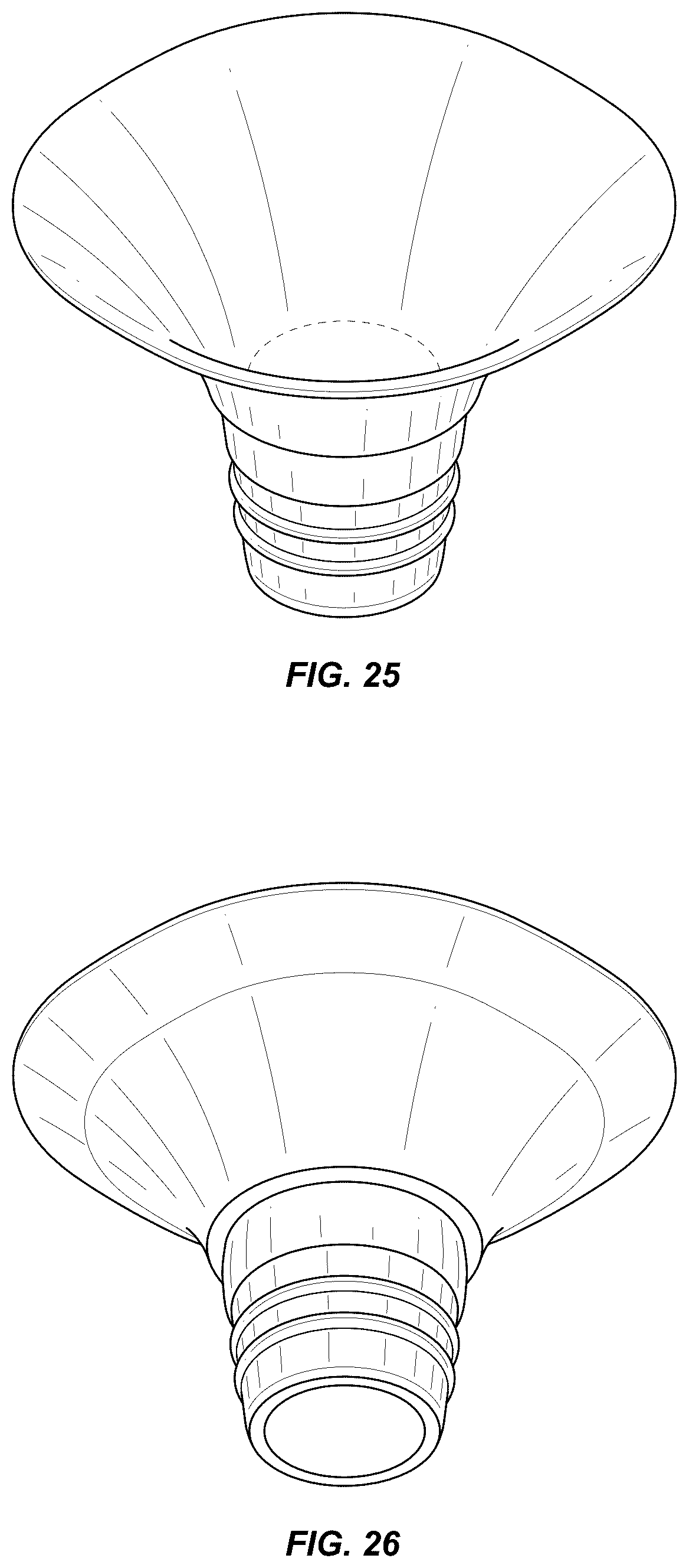 Patent USD1043959 Figure 13 – Breast pump flange