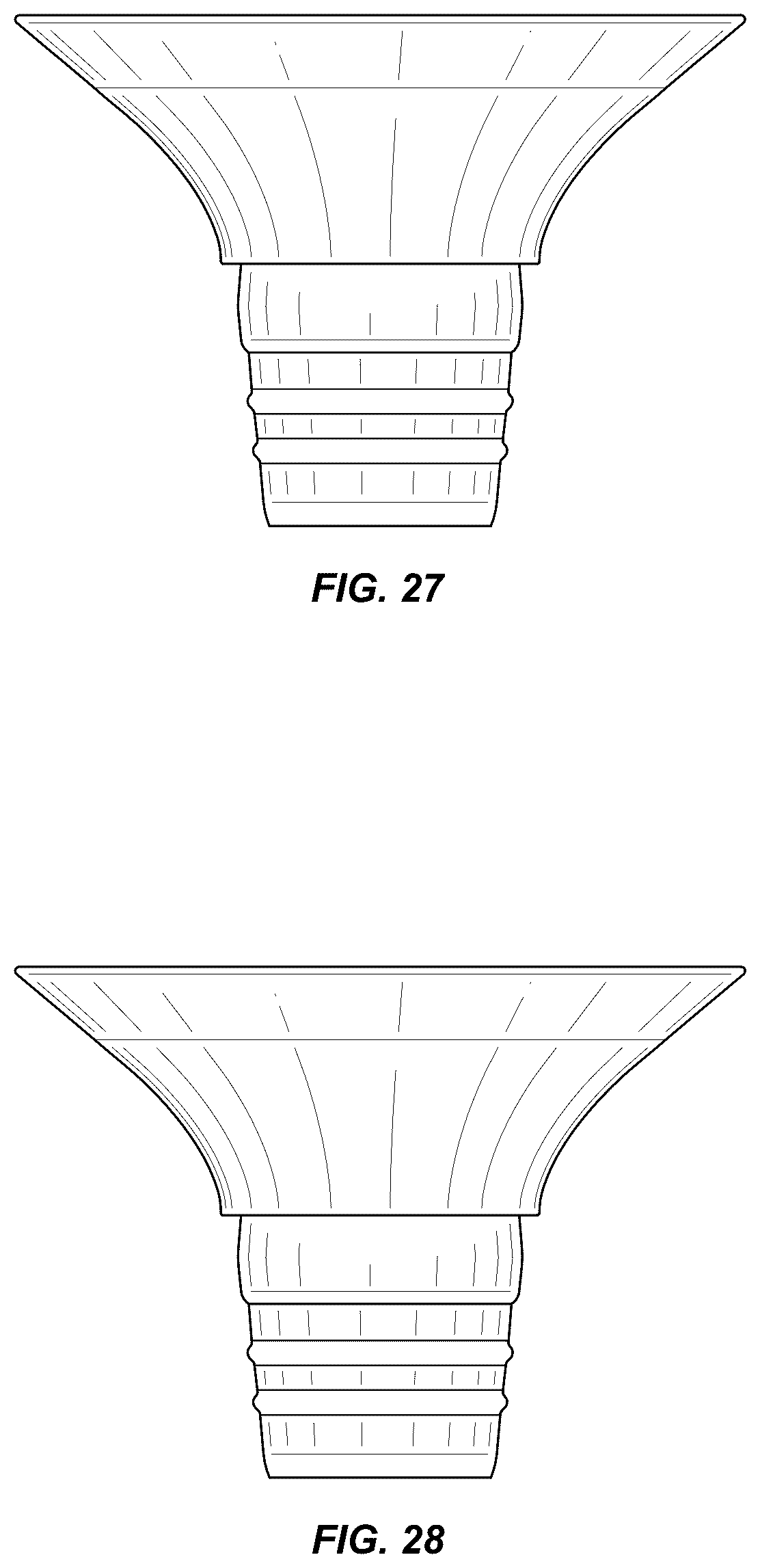 Patent USD1043959 Figure 14 – Breast pump flange