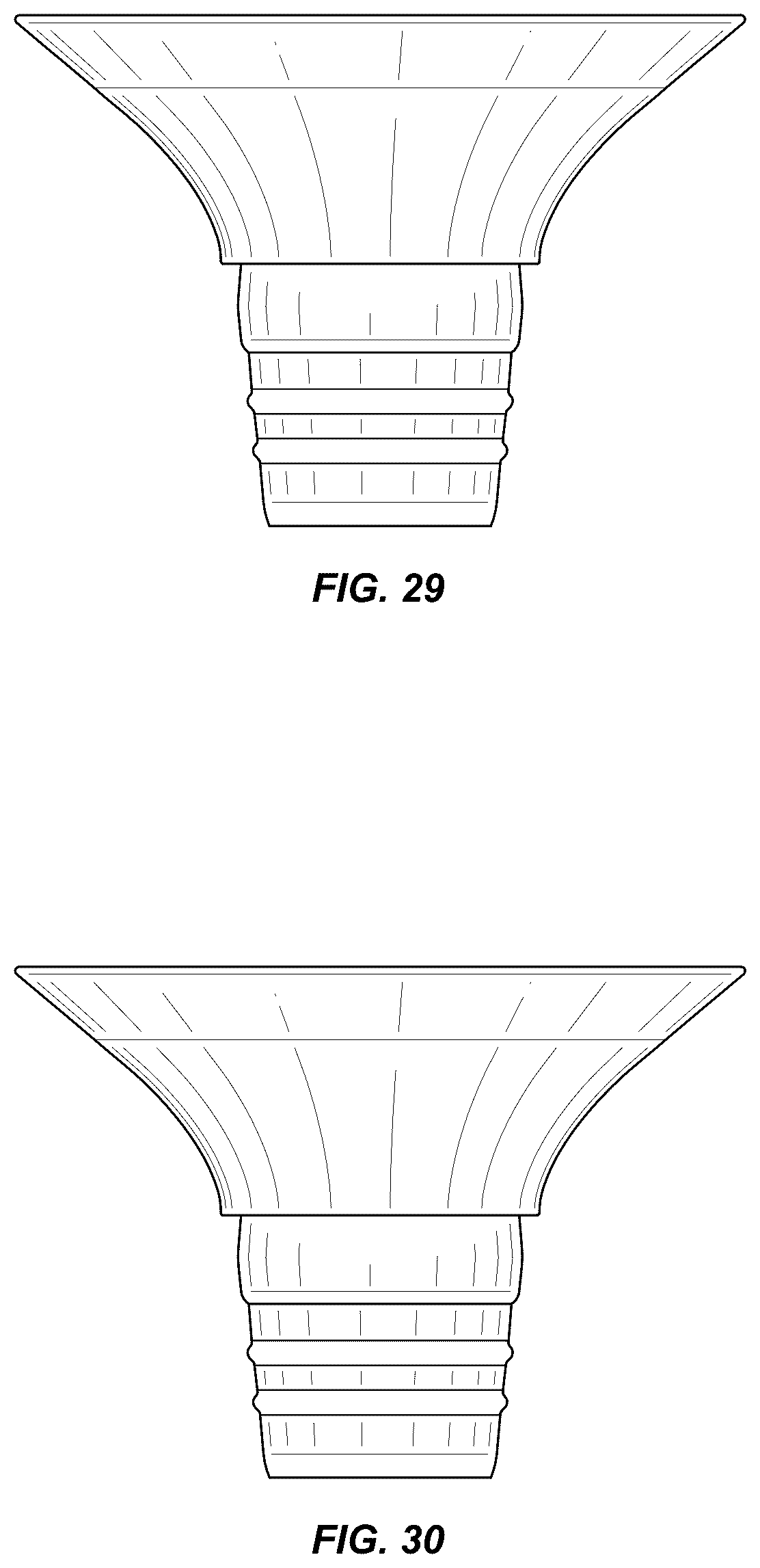 Patent USD1043959 Figure 15 – Breast pump flange
