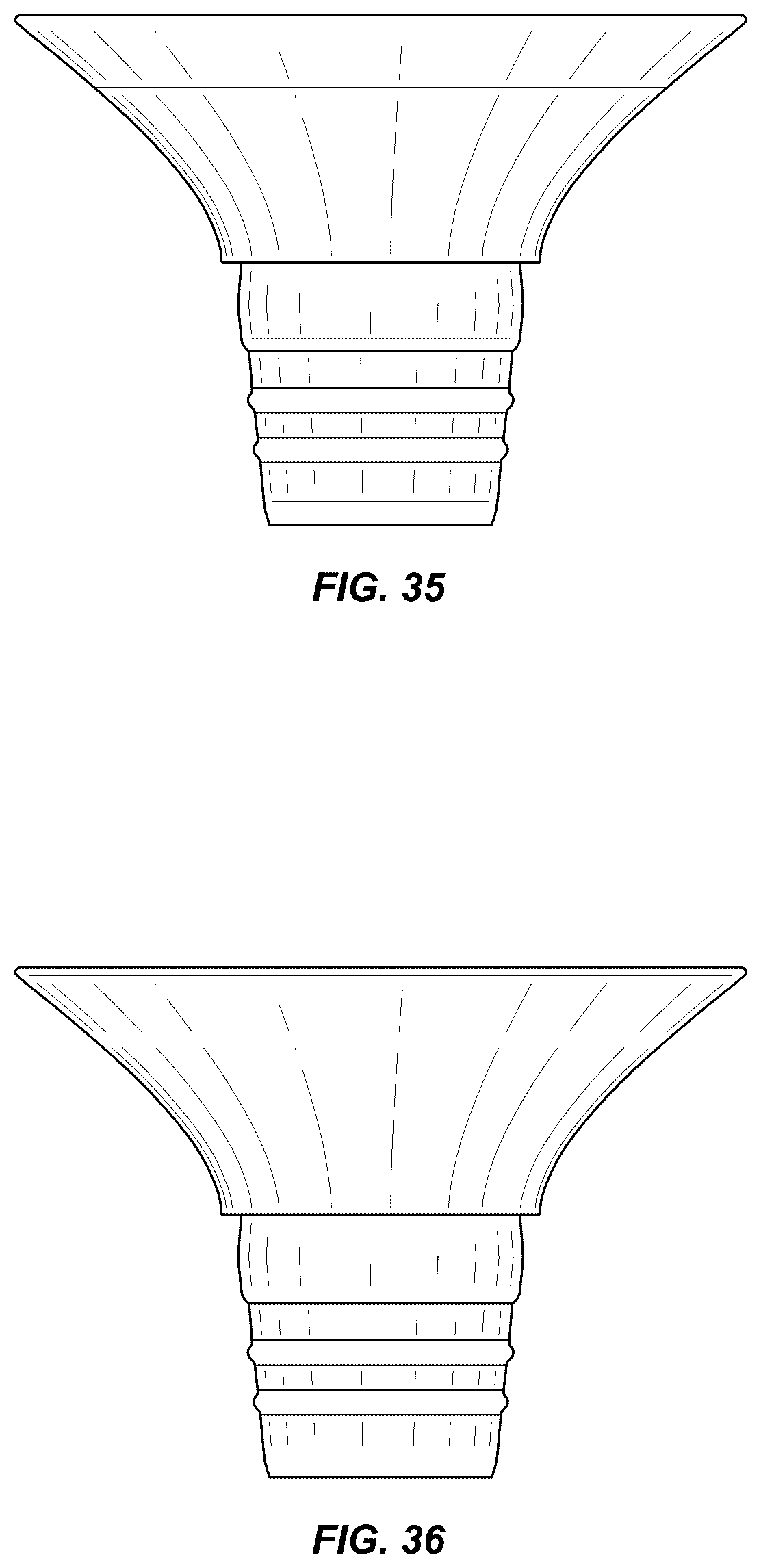 Patent USD1043959 Figure 18 – Breast pump flange