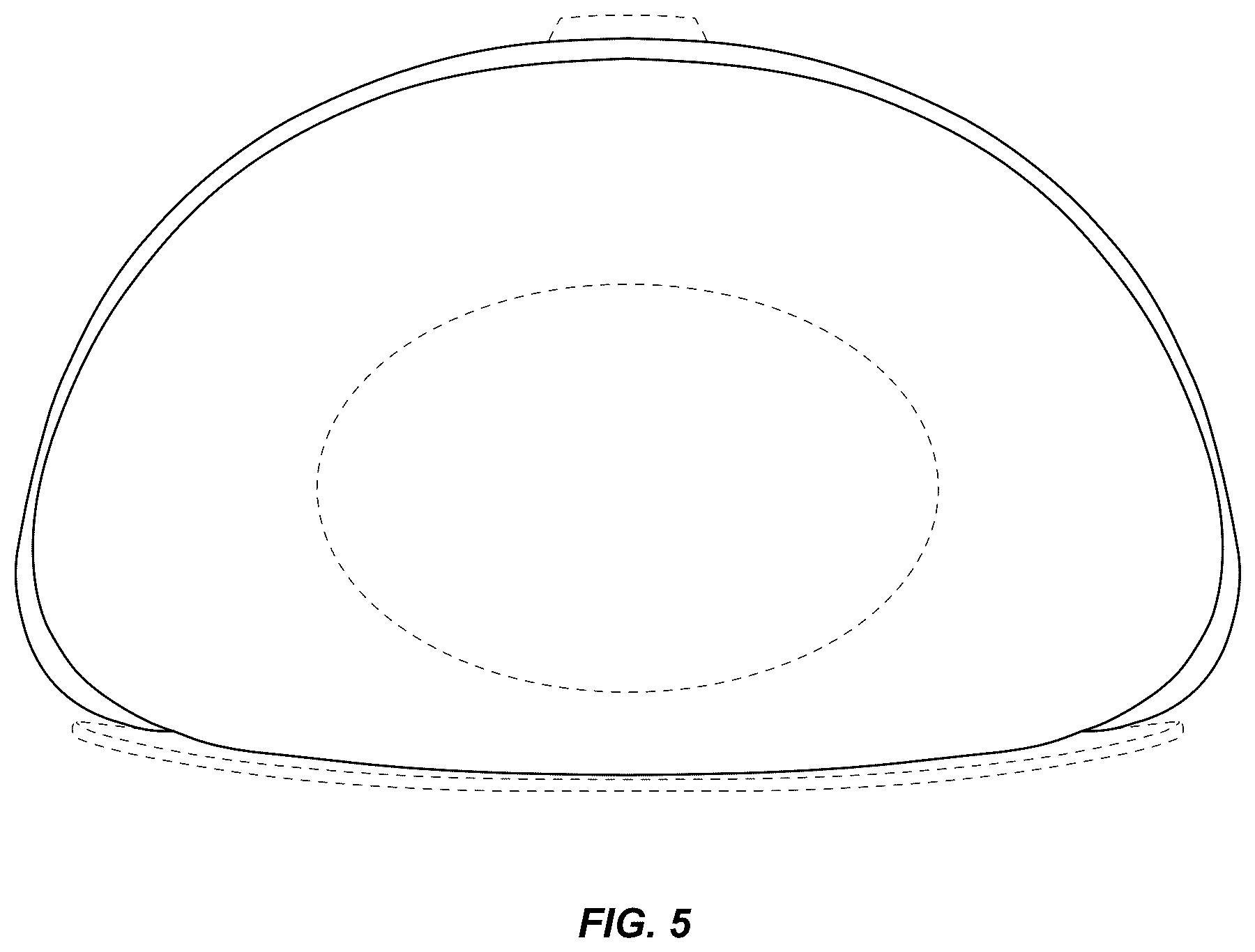 Patent USD1043960 Figure 5 – Breast pump
