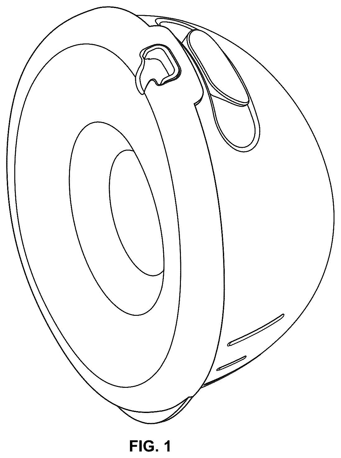 Patent USD1043961 Figure 1 – Breast pump