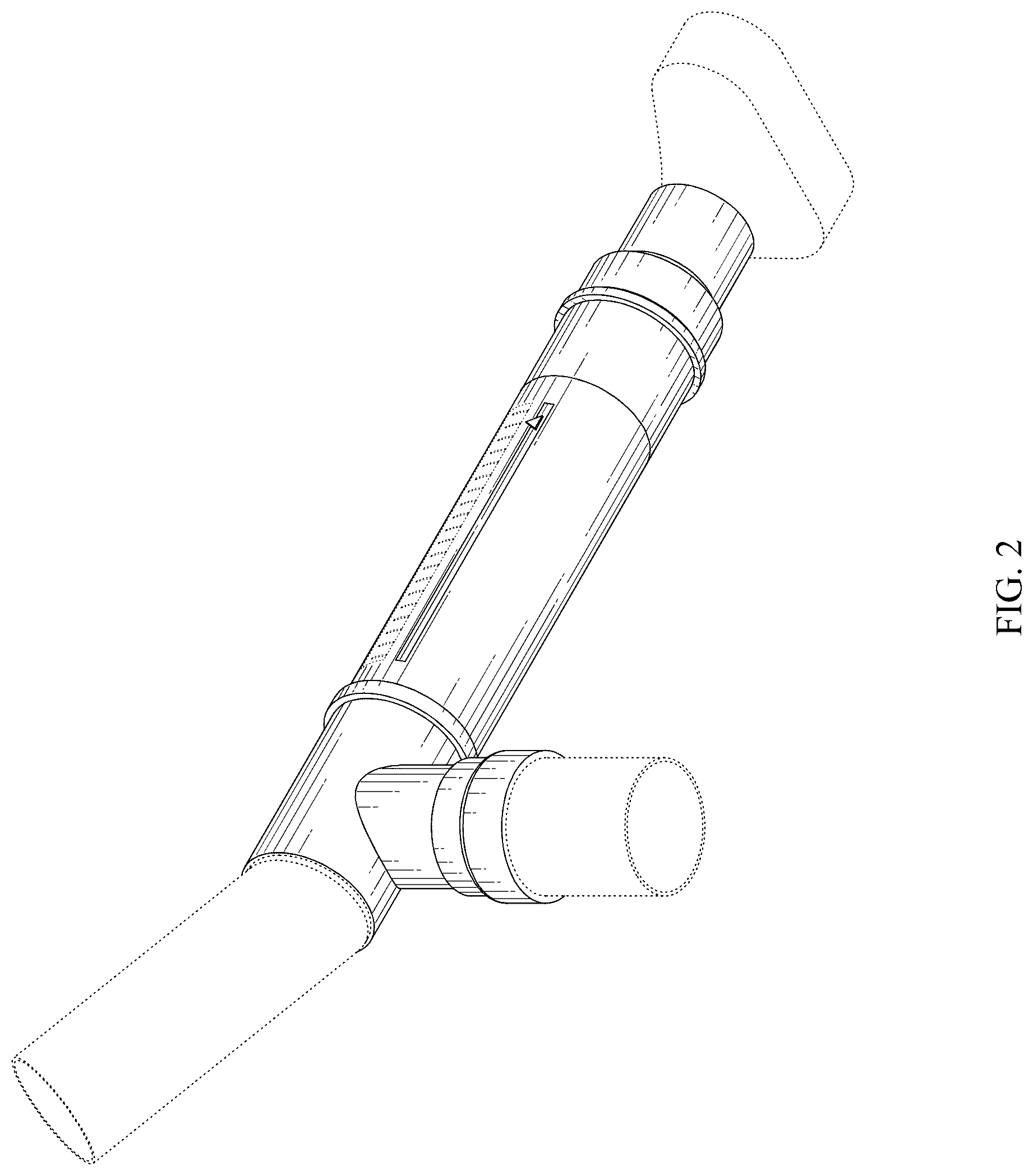 Patent USD1043962 Figure 2 – Combination peak flow meter, inhaler, and nebulizer
