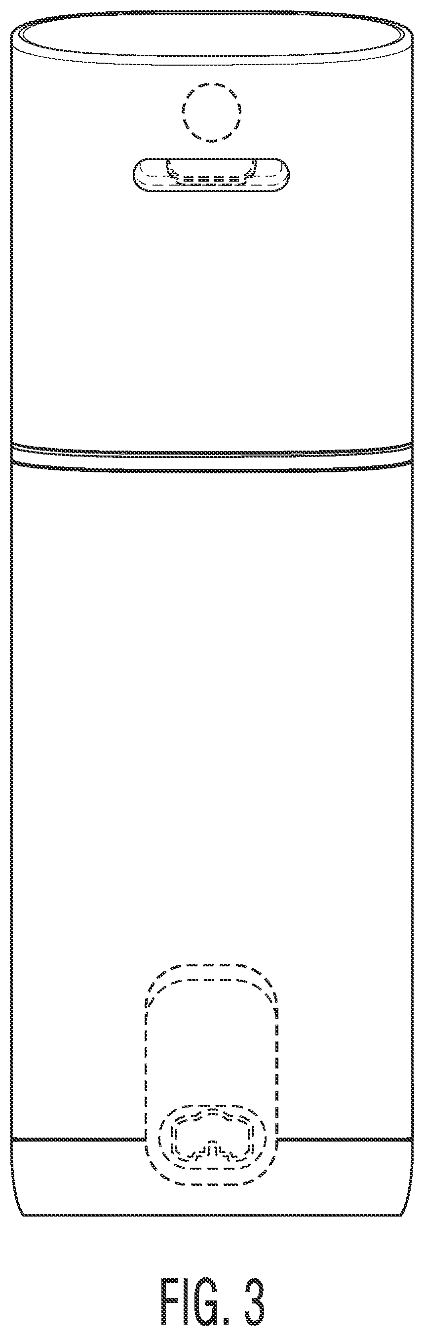 Patent USD1043963 Figure 3 – Portable nebulizer