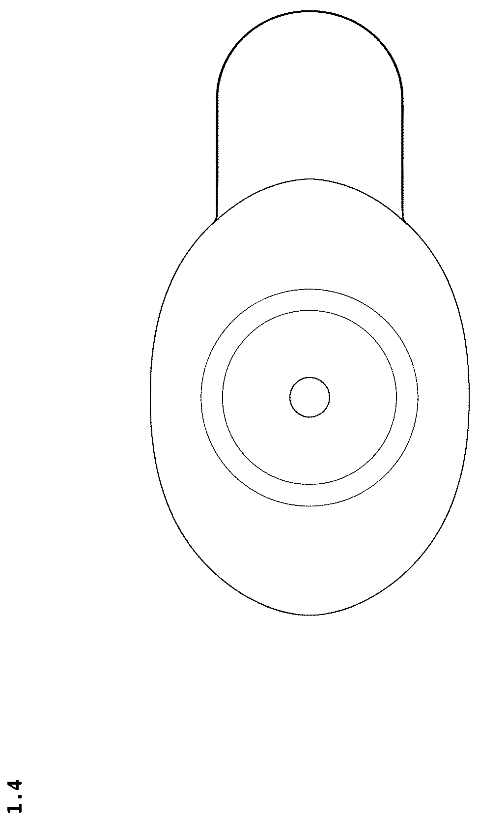 Patent USD1043971 Figure 4 – Applicator for a bottle for eye drops