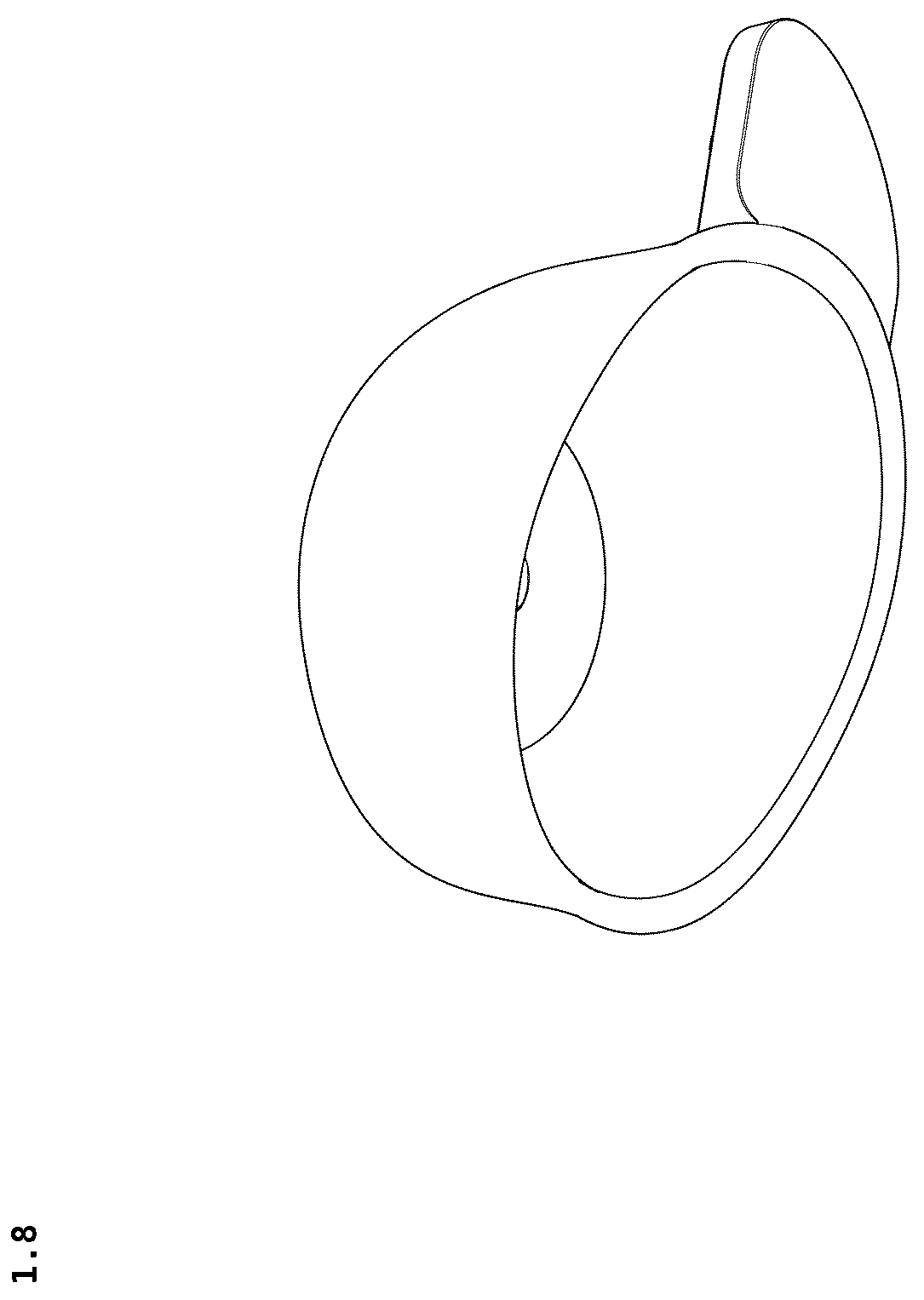 Patent USD1043971 Figure 8 – Applicator for a bottle for eye drops