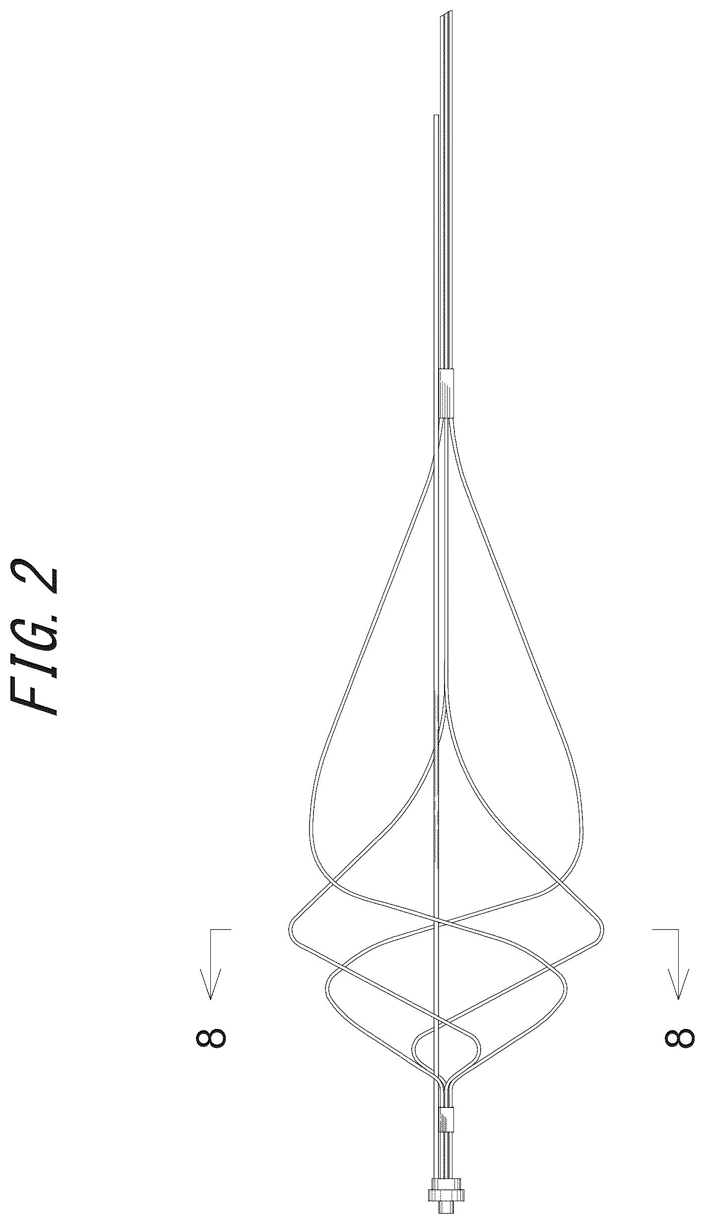 Patent USD1043981 Figure 2 – Stone retrieval basket for medical device