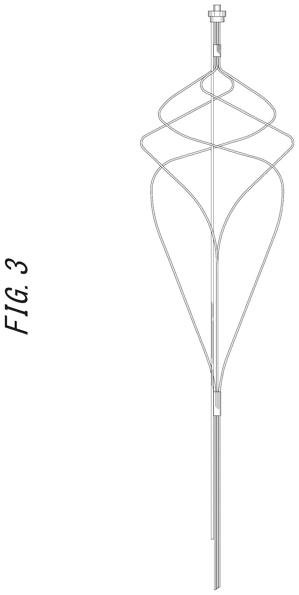 Patent USD1043981 Figure 3 – Stone retrieval basket for medical device