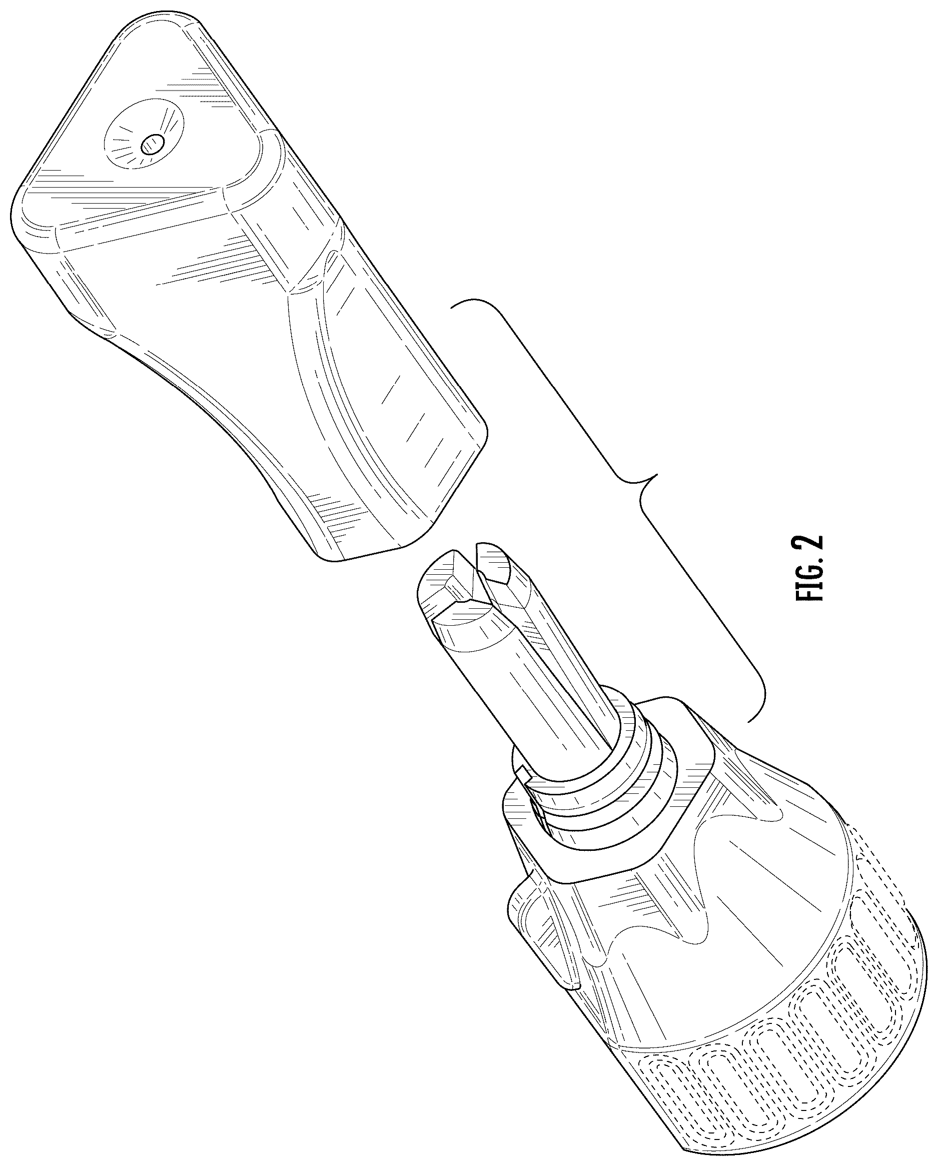 Patent USD1043982 Figure 2 – Controller for an optical fiber