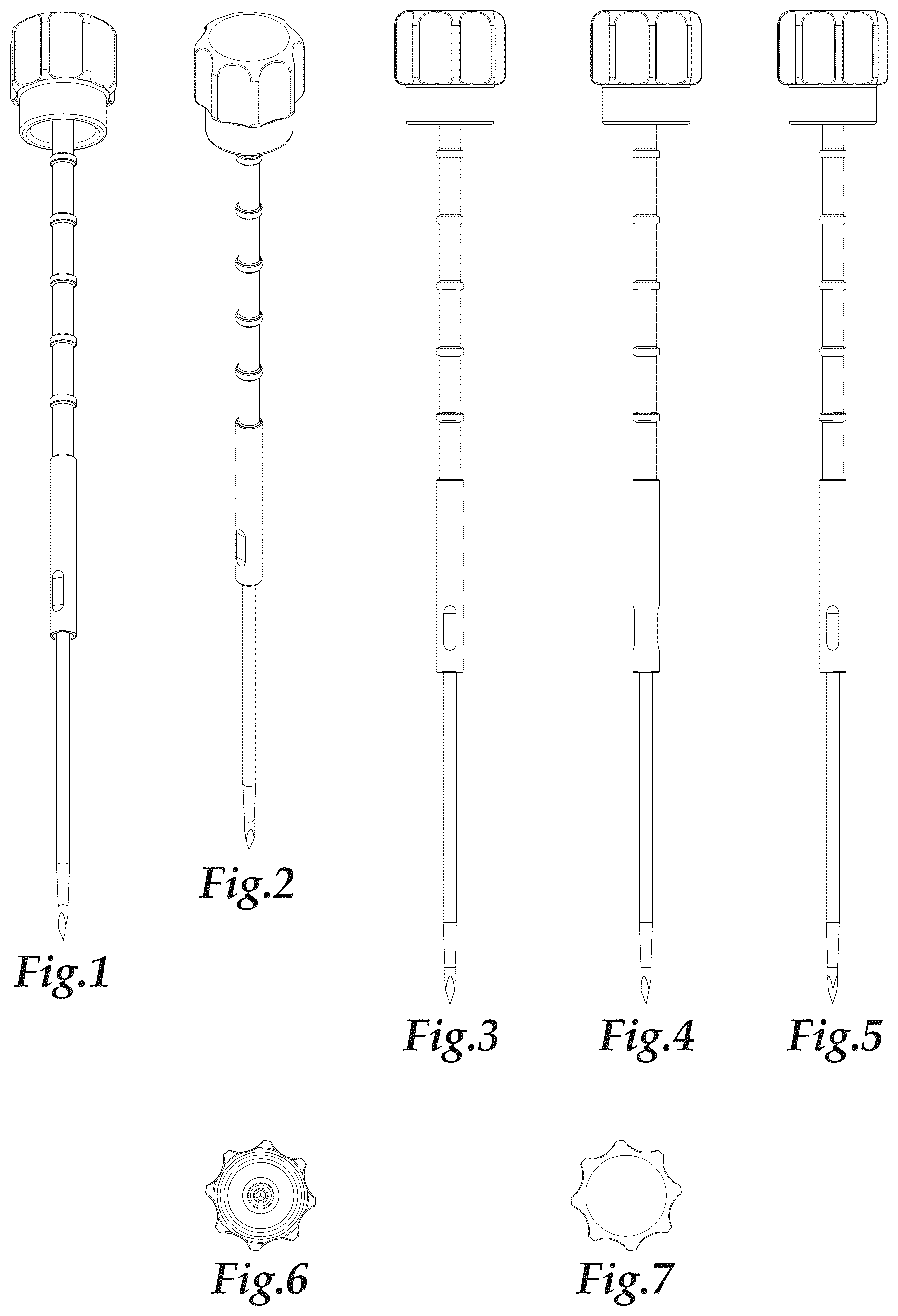 Patent USD1043983 Figure 1 – Inner shaft for a targeting device for minimally invasive surgery
