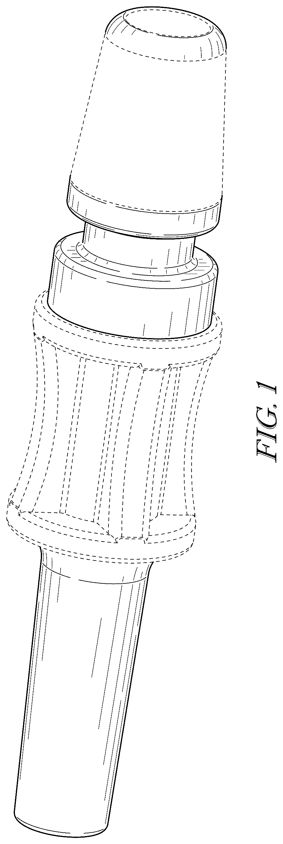 Patent USD1043984 Figure 1 – Handpiece adapter for dental irrigation device