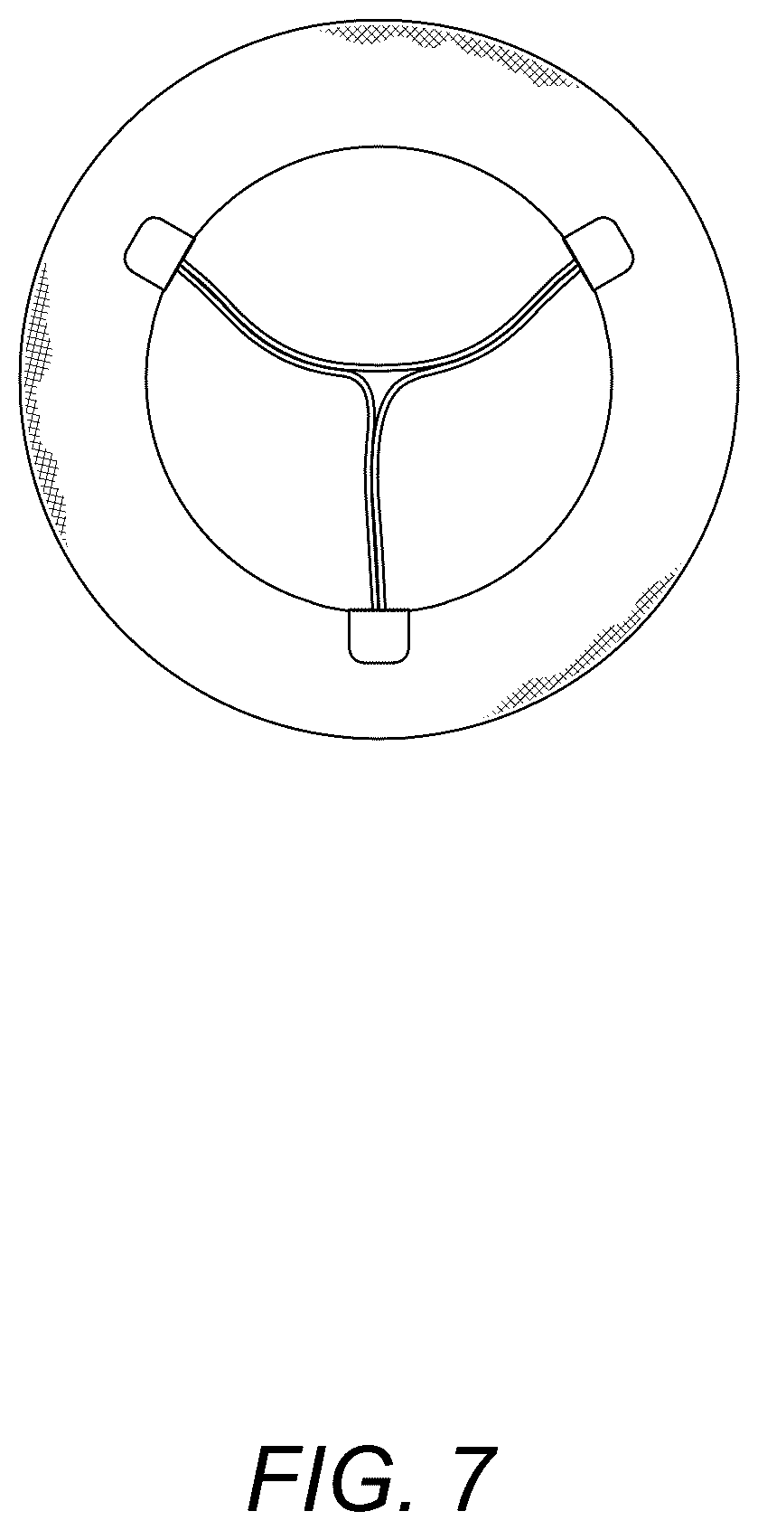Patent USD1043986 Figure 7 – Prosthetic valve and holder