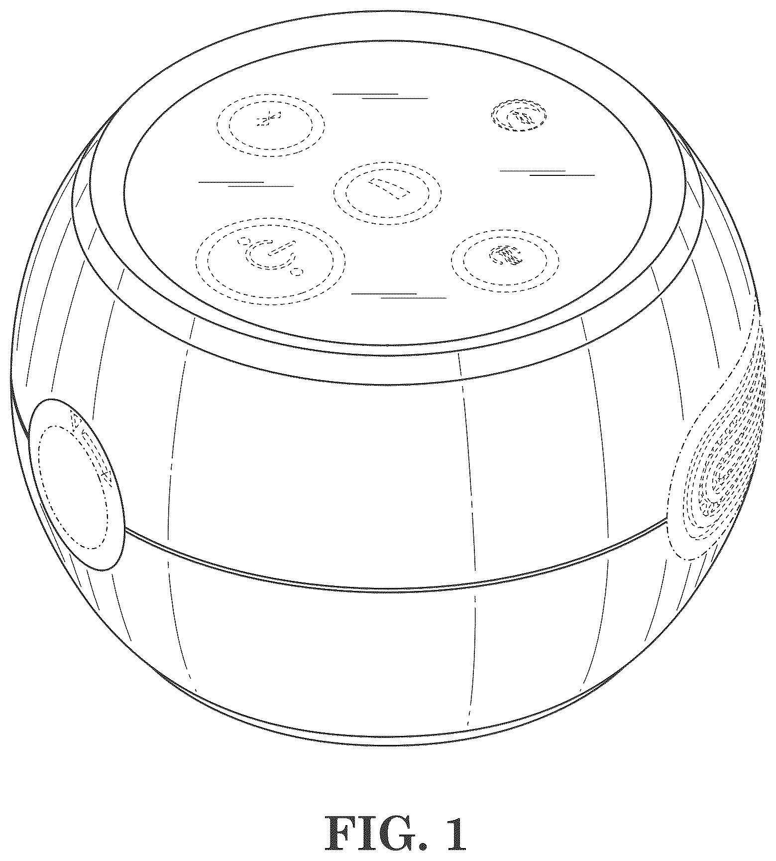 Patent USD1043987 Figure 1 – Housing for a positive airway pressure apparatus