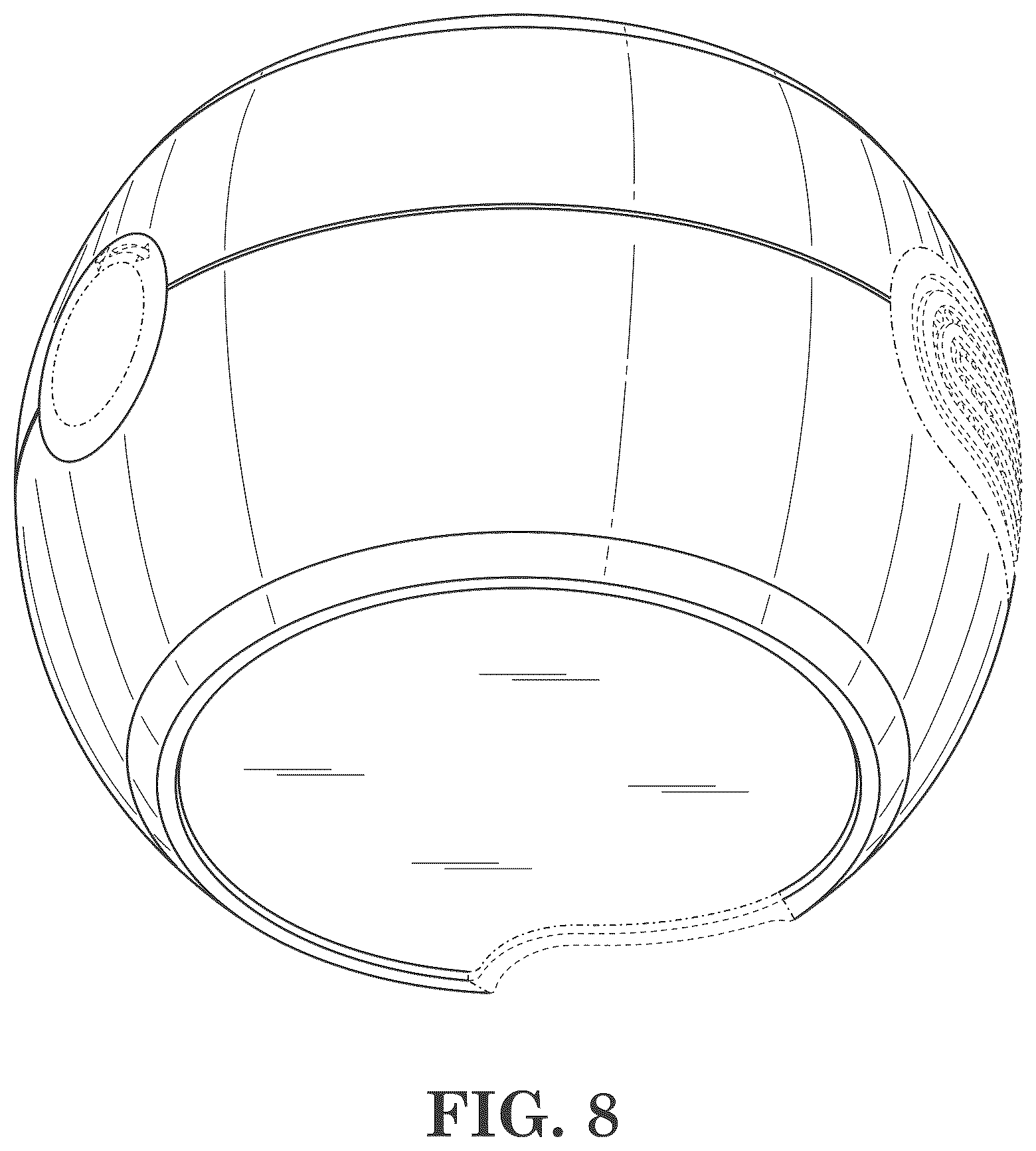 Patent USD1043987 Figure 8 – Housing for a positive airway pressure apparatus