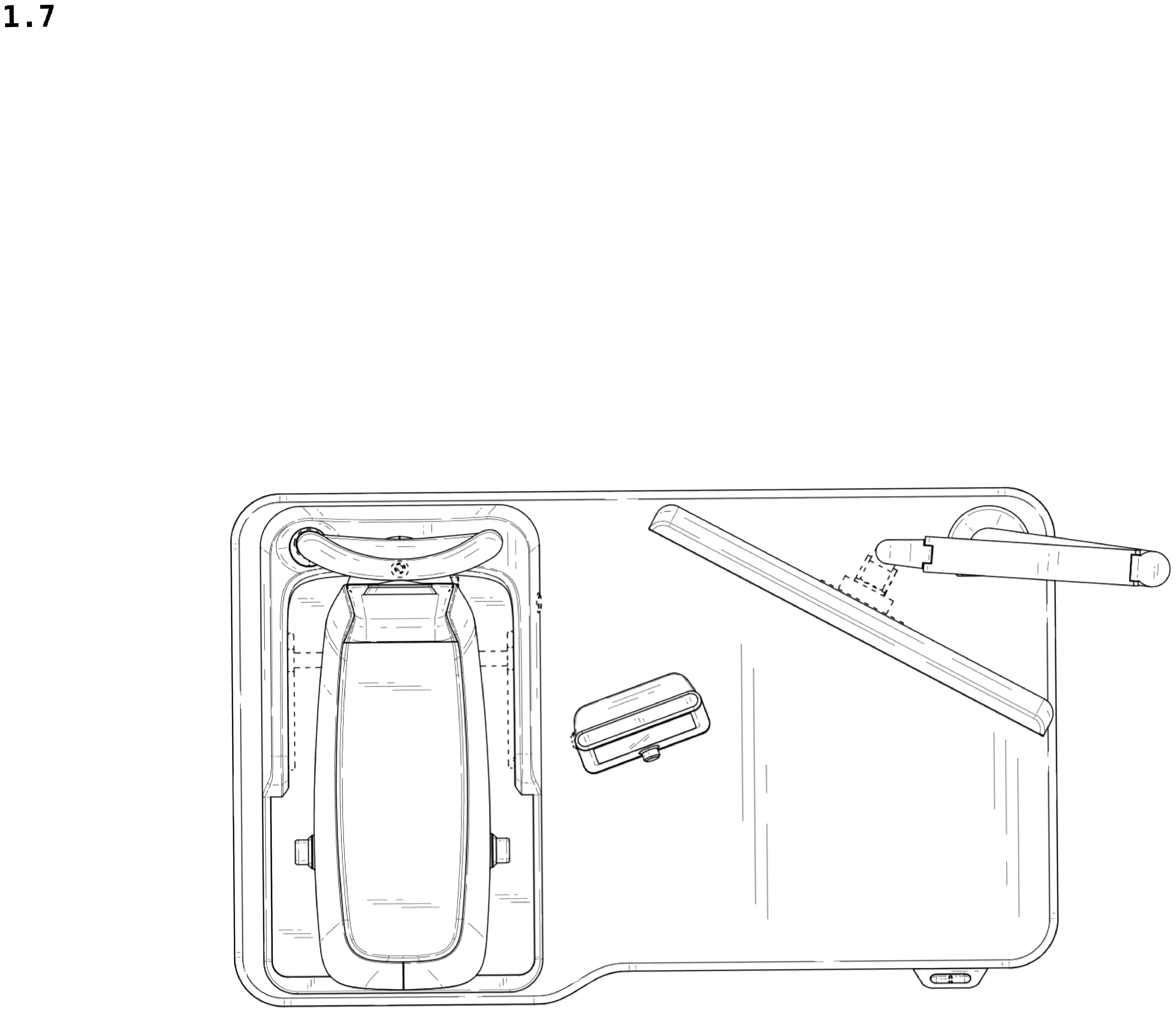 Patent USD1043993 Figure 7 – Operating console for eye testing