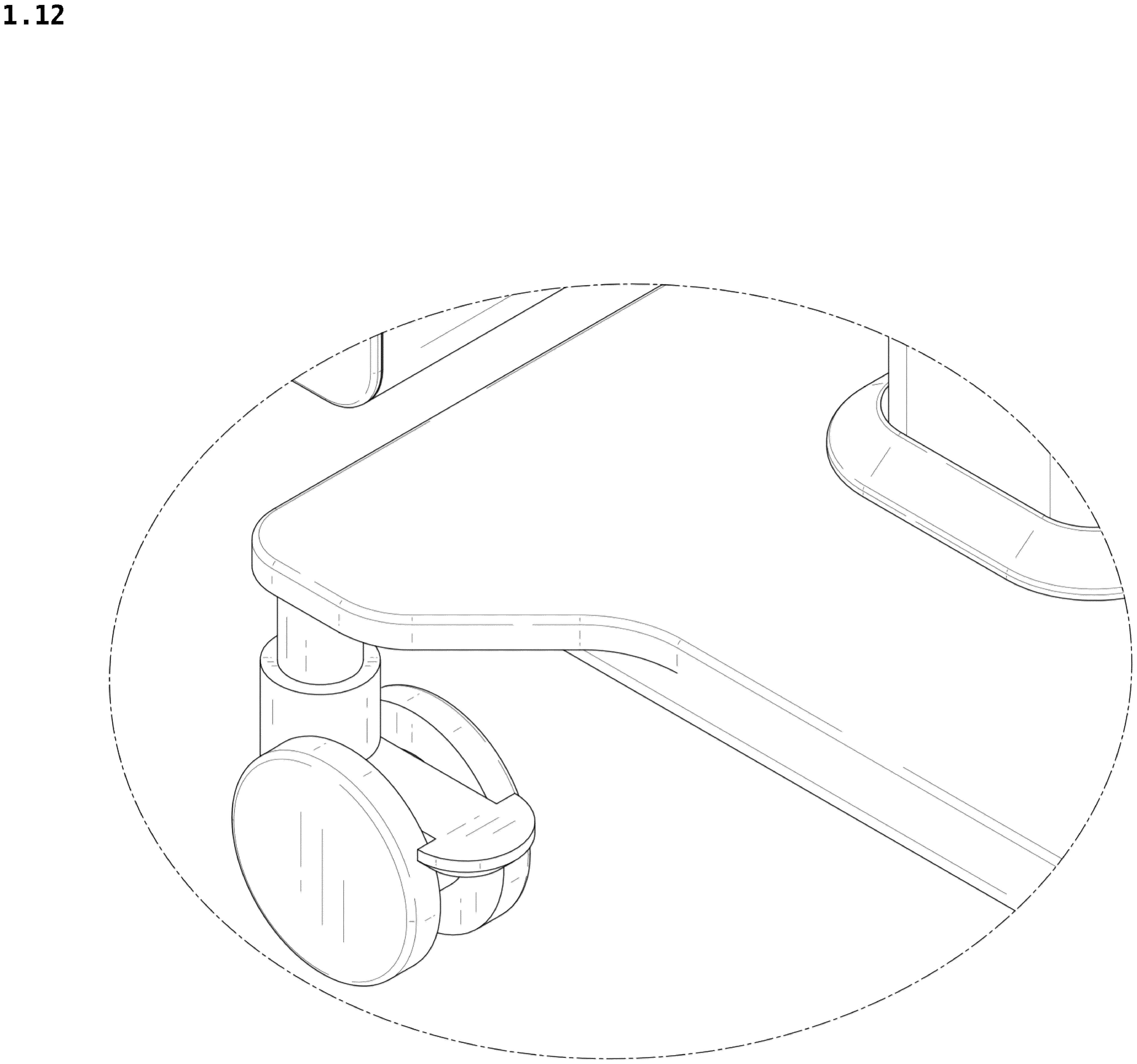 Patent USD1043993 Figure 12 – Operating console for eye testing