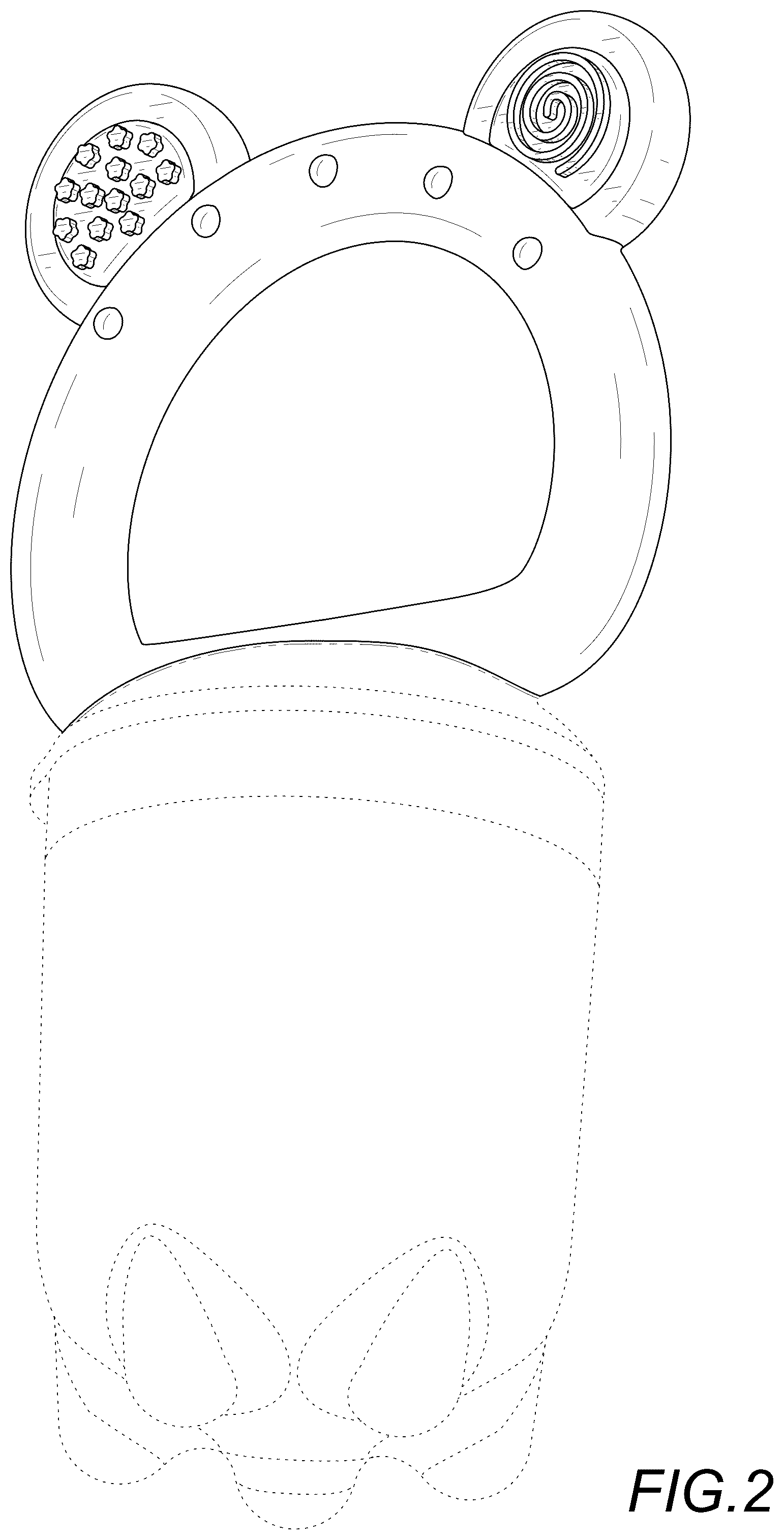 Patent USD1044002 Figure 2 – Baby feeder