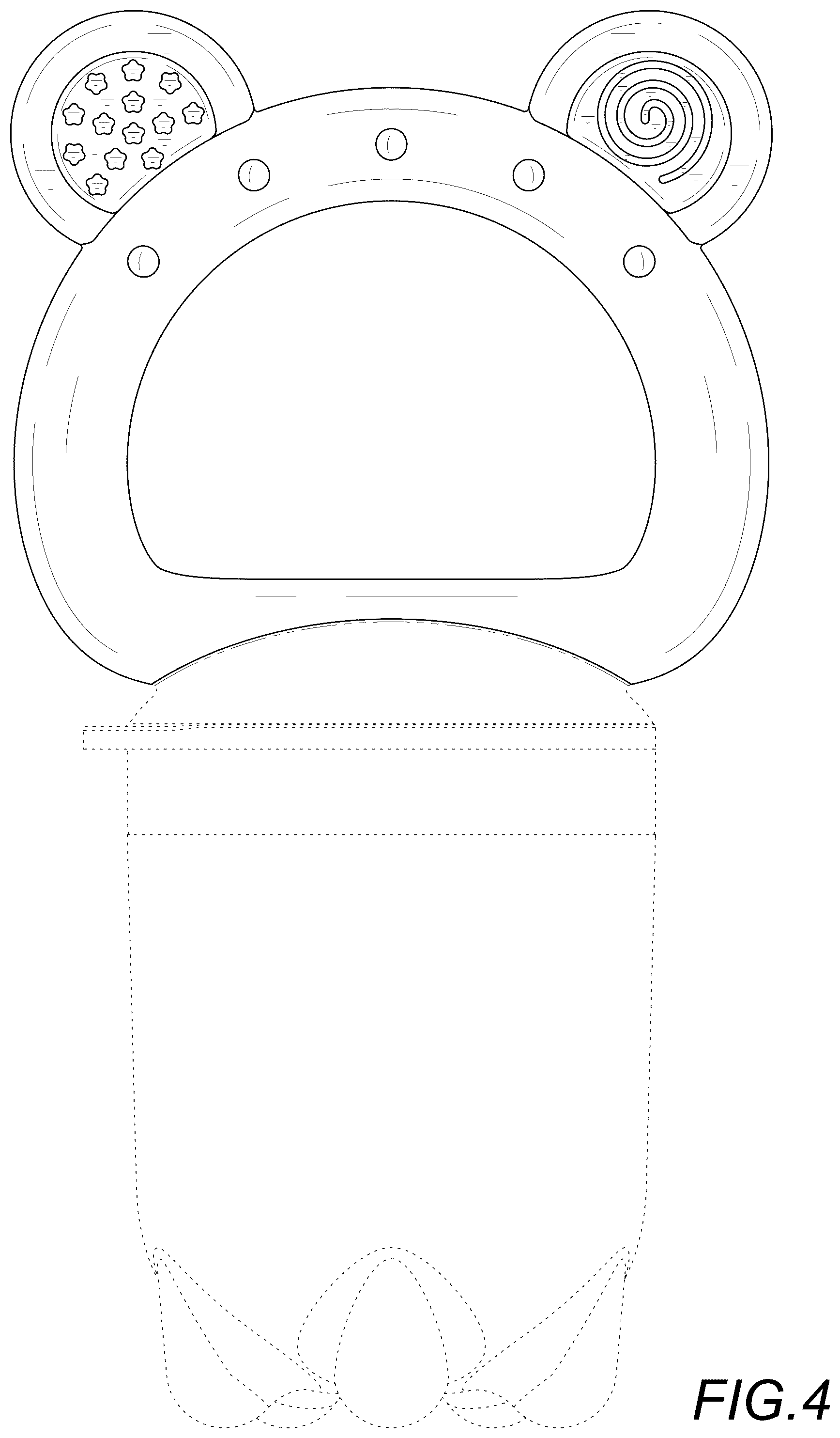 Patent USD1044002 Figure 4 – Baby feeder
