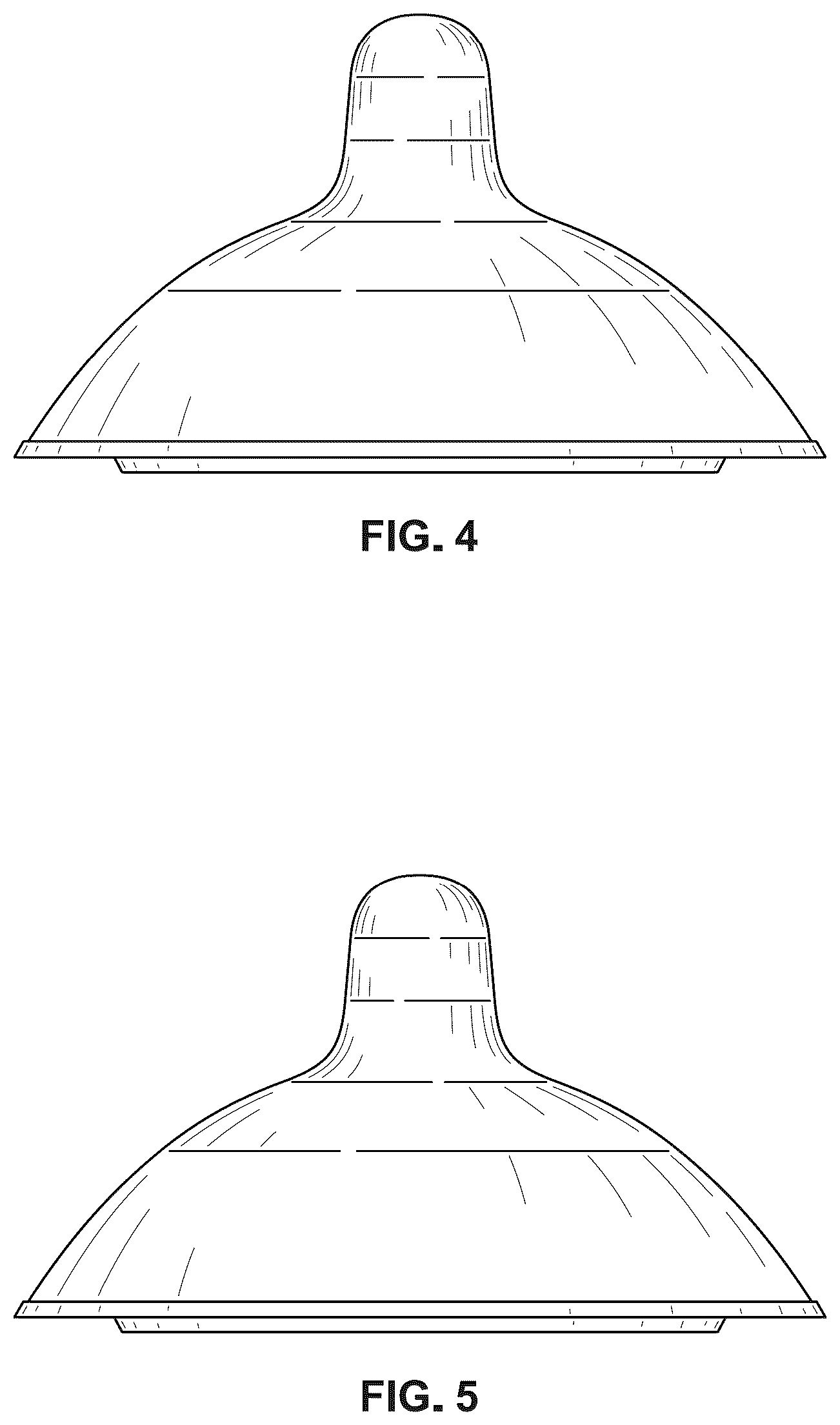 Patent USD1044007 Figure 3 – Baby bottle nipple