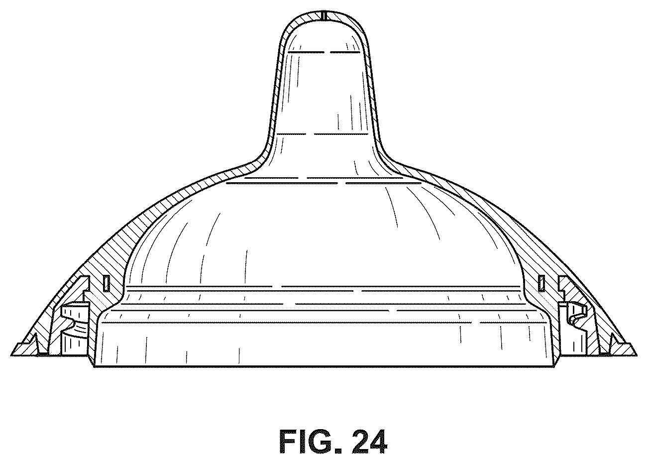 Patent USD1044007 Figure 15 – Baby bottle nipple