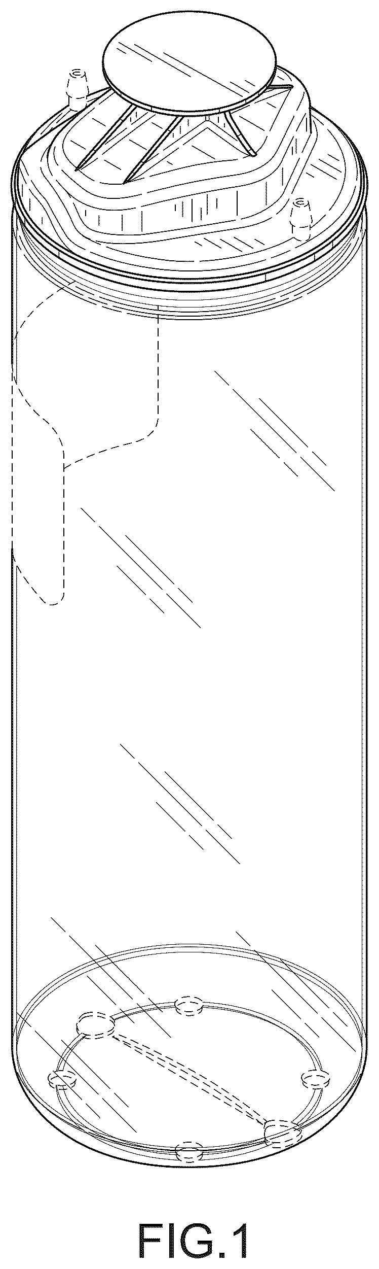 Patent USD1044029 Figure 1 – Collection bottle