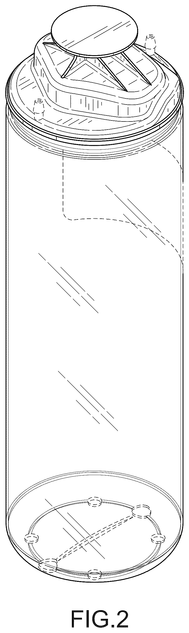 Patent USD1044029 Figure 2 – Collection bottle
