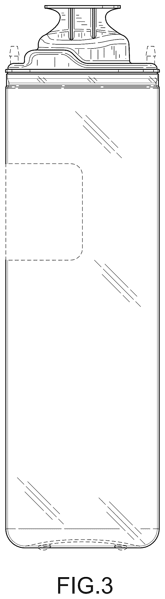 Patent USD1044029 Figure 3 – Collection bottle