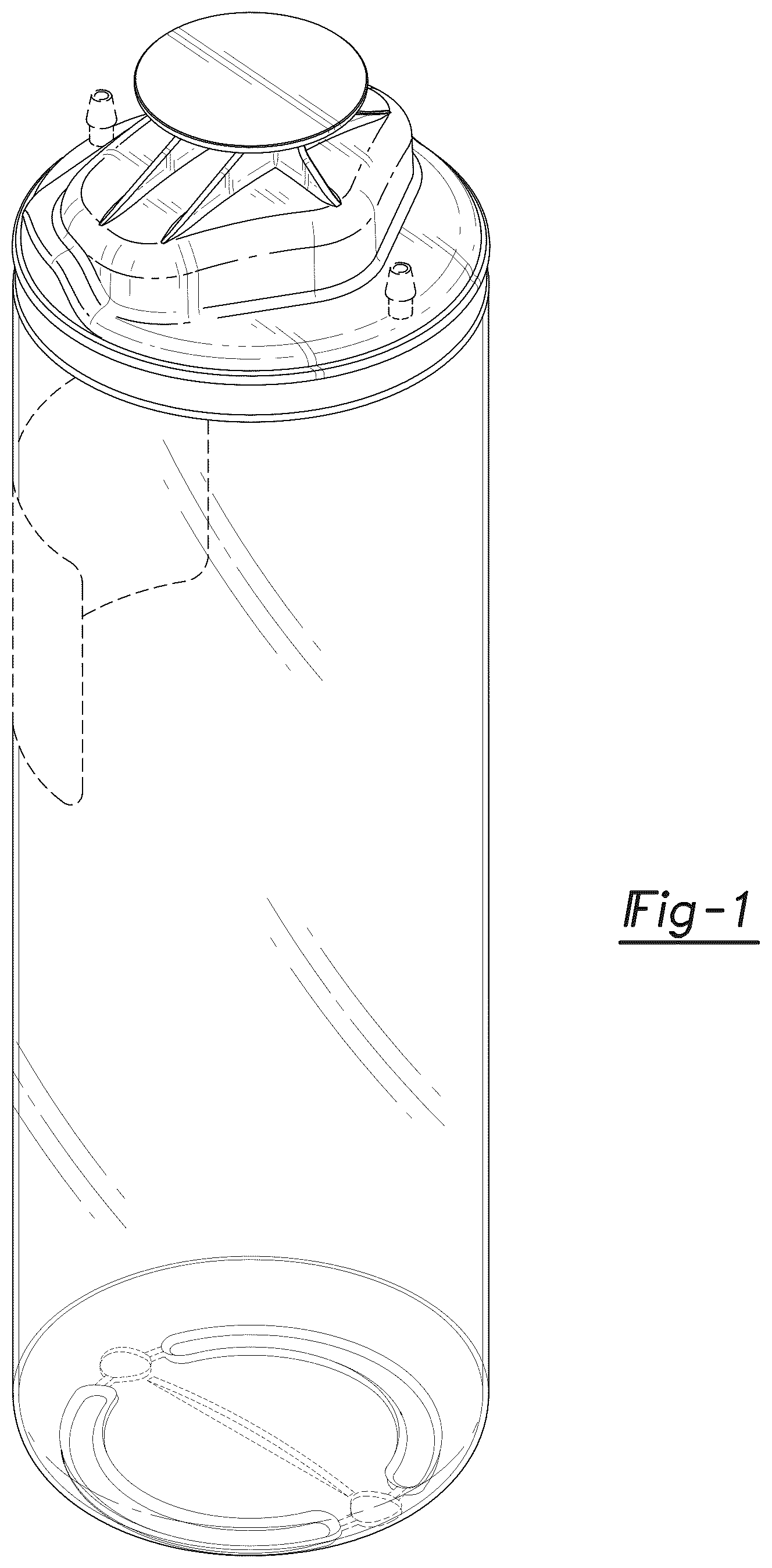 Patent USD1044030 Figure 1 – Collection bottle