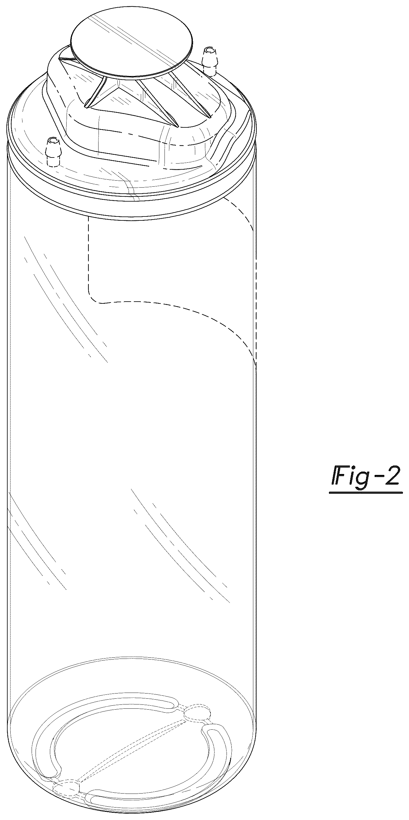 Patent USD1044030 Figure 2 – Collection bottle