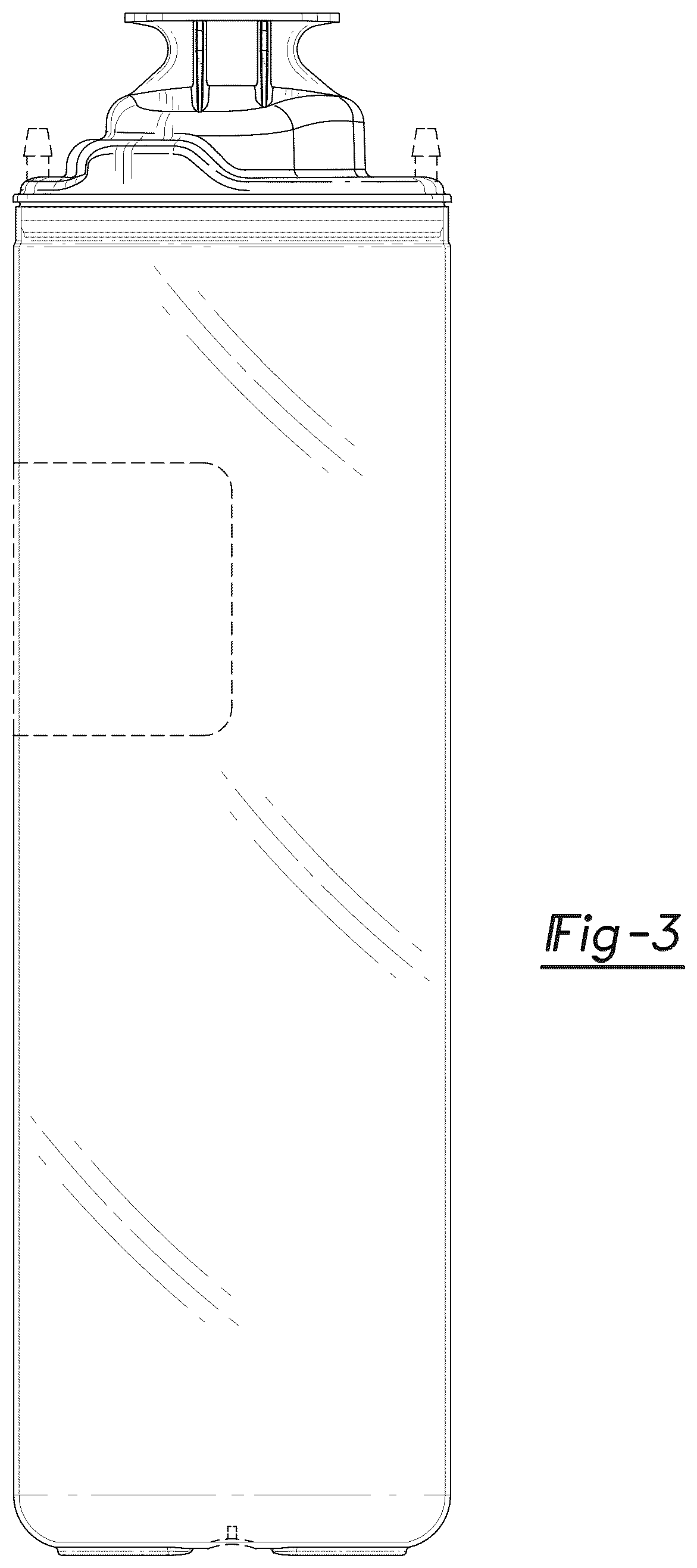 Patent USD1044030 Figure 3 – Collection bottle