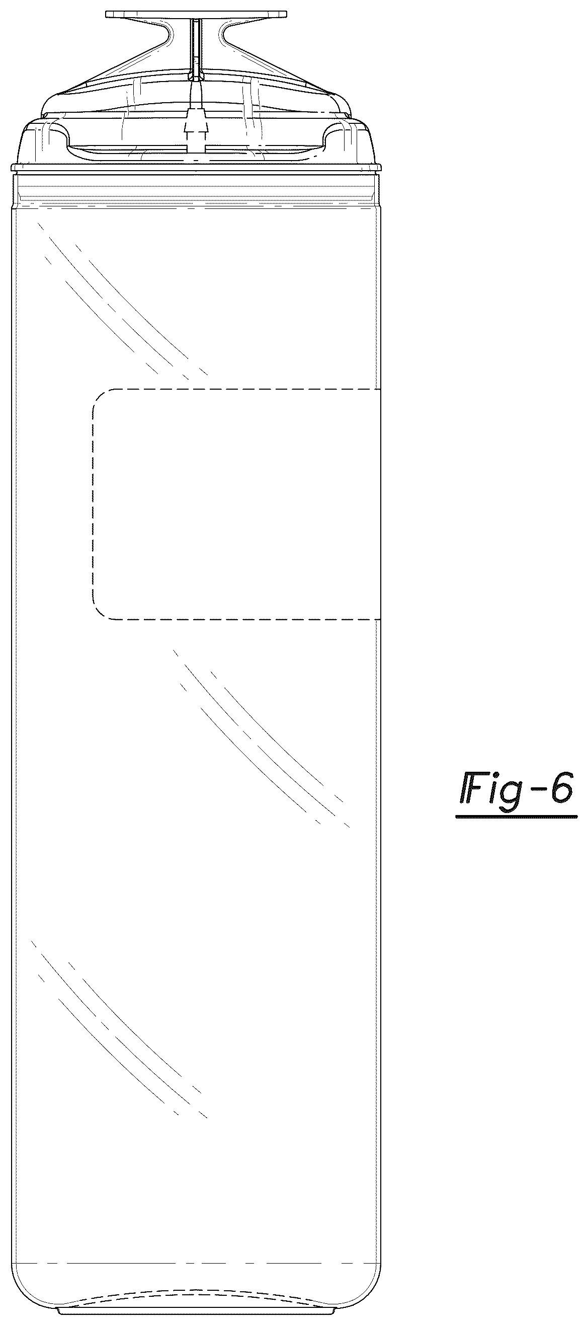 Patent USD1044030 Figure 6 – Collection bottle
