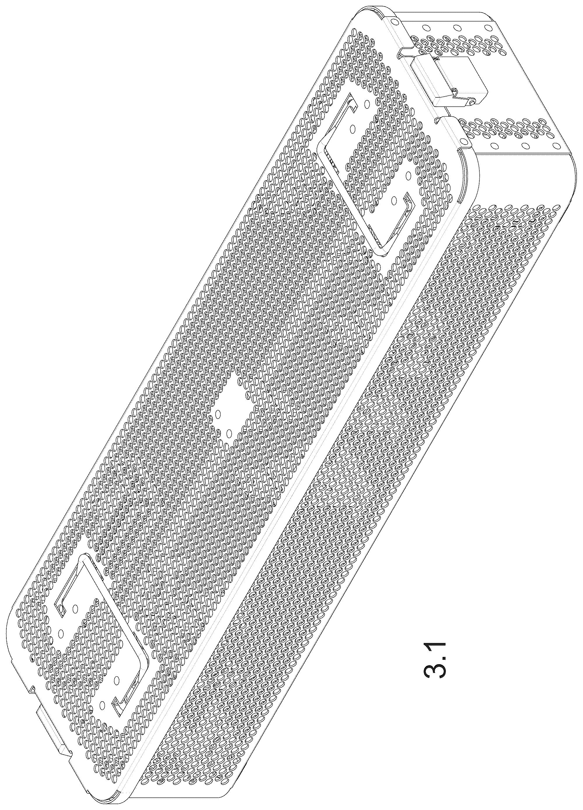 Patent USD1044032 Figure 1 – Storage tray for medical tools