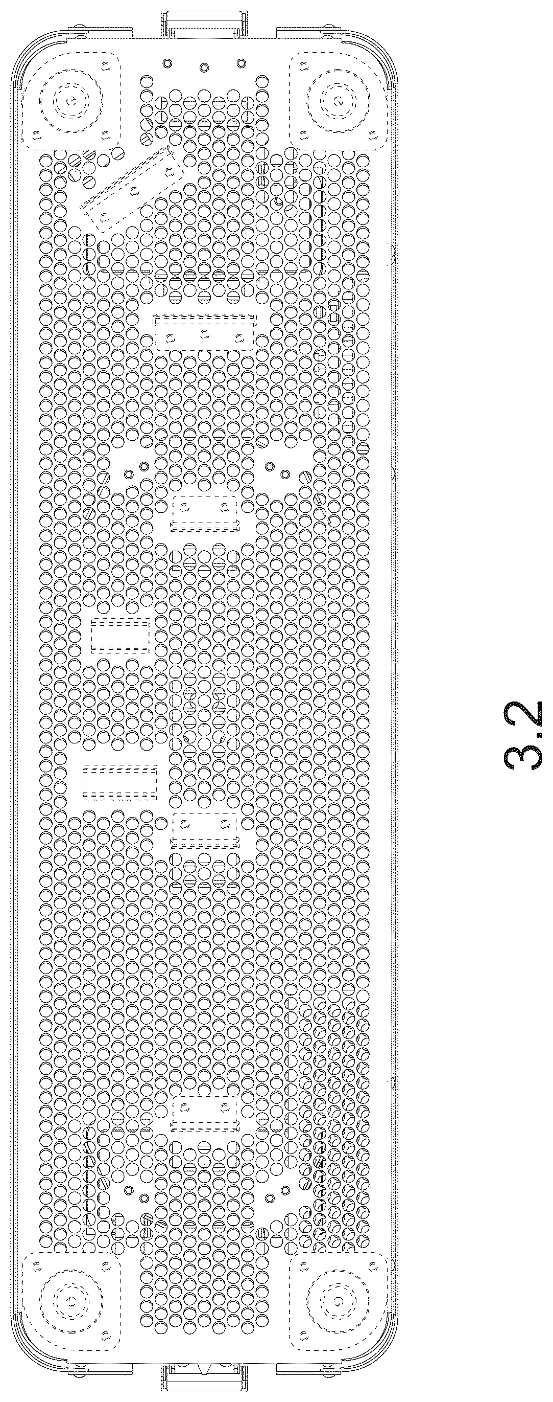 Patent USD1044032 Figure 2 – Storage tray for medical tools
