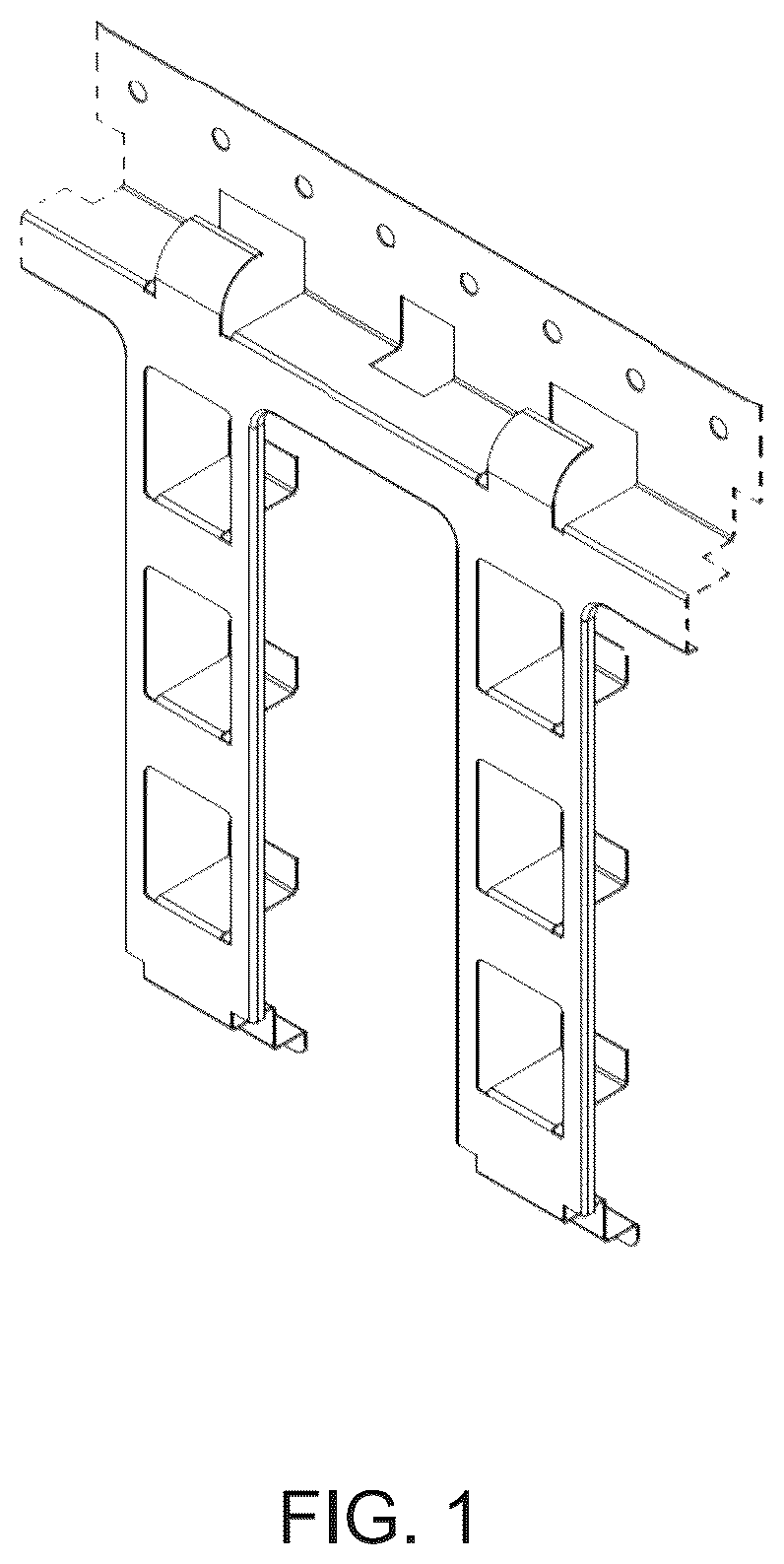 Patent USD1044039 Figure 1 – Wall panel frame