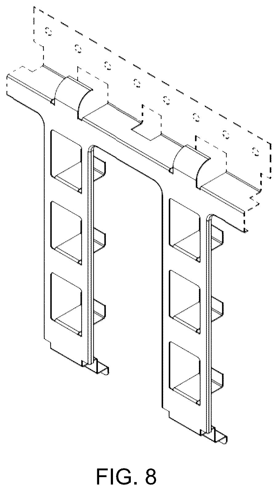 Patent USD1044039 Figure 5 – Wall panel frame