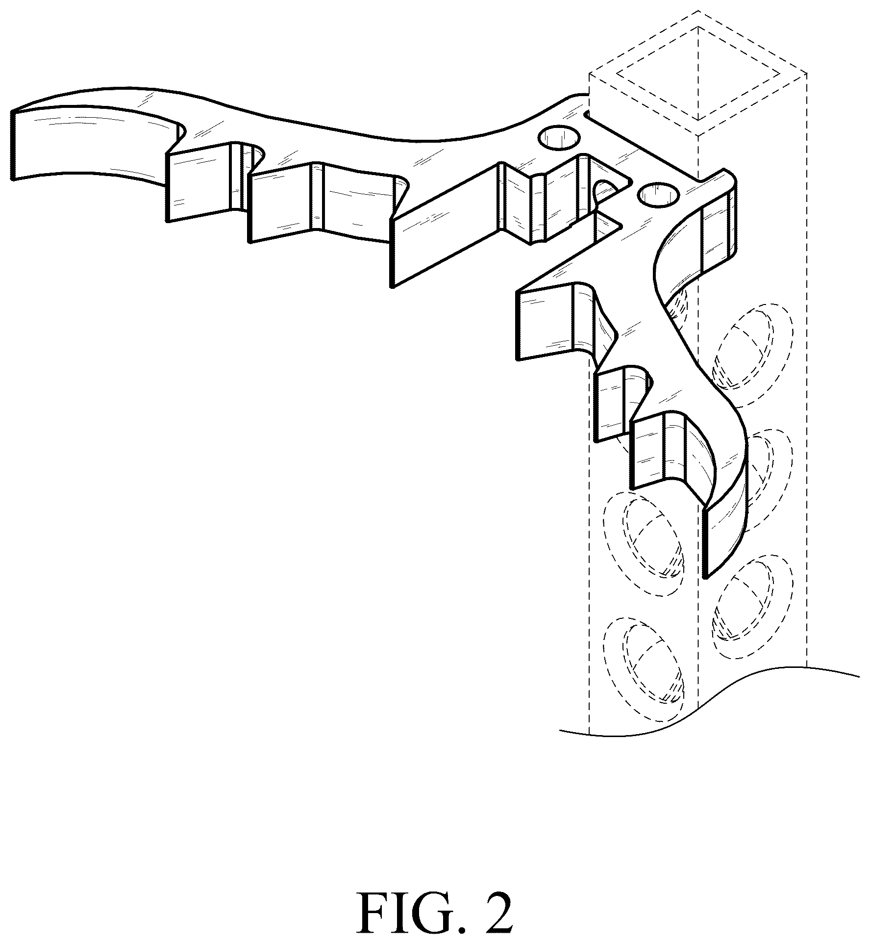 Patent USD1044040 Figure 2 – Tree engaging cleat