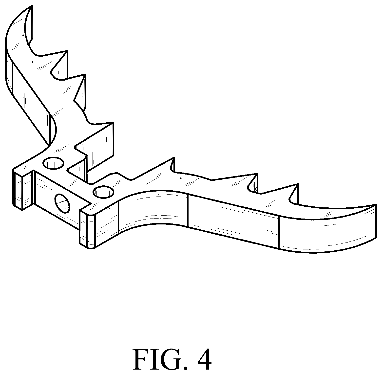 Patent USD1044040 Figure 4 – Tree engaging cleat