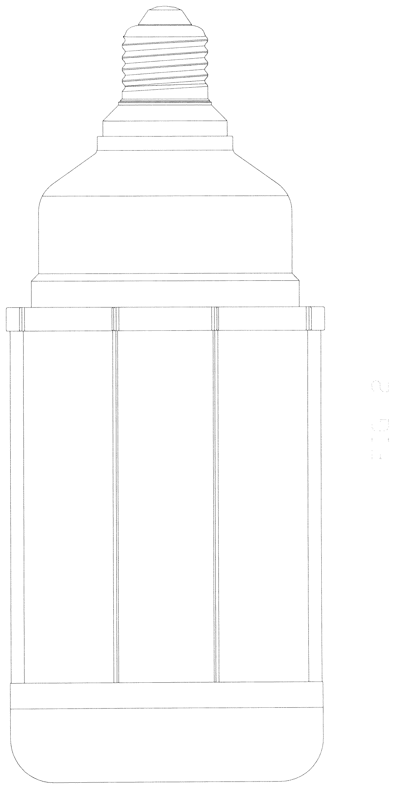 Patent USD1044050 Figure 2 – LED energy-saving bulb (multitube cylinder)