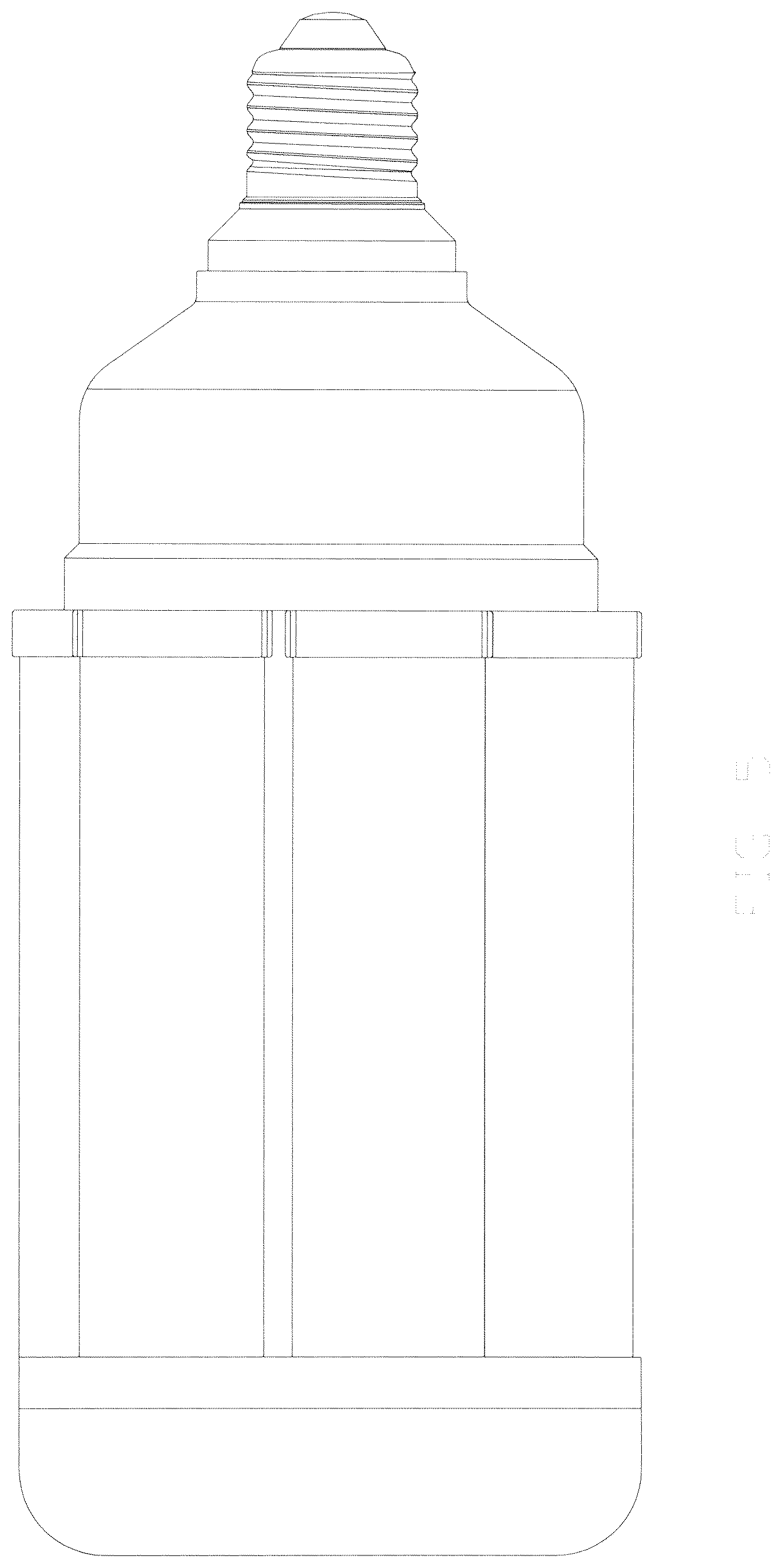 Patent USD1044050 Figure 5 – LED energy-saving bulb (multitube cylinder)