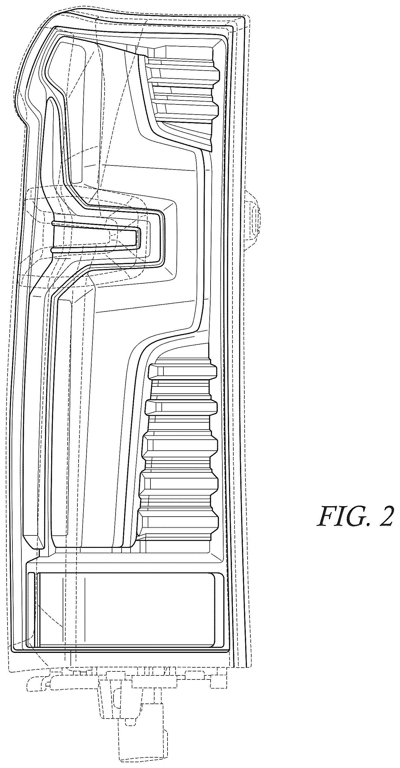 Patent USD1044060 Figure 2 – Vehicle taillamp