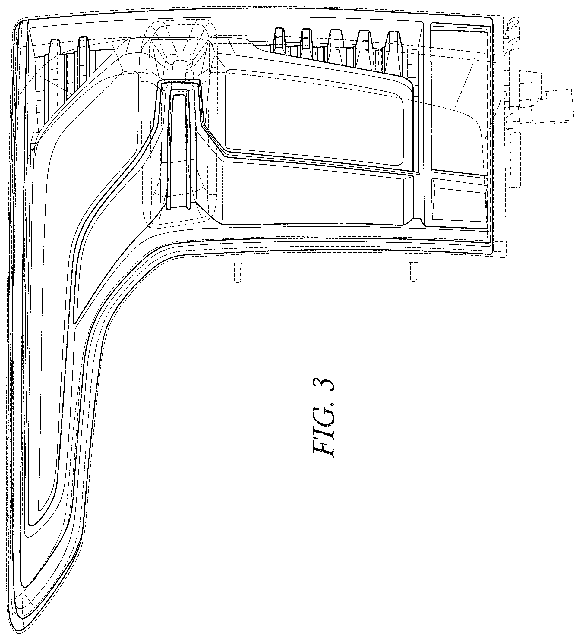 Patent USD1044060 Figure 3 – Vehicle taillamp