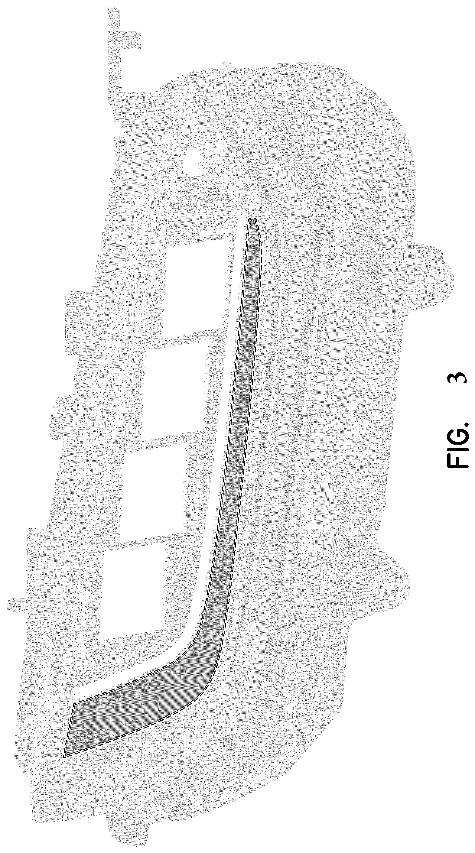 Patent USD1044064 Figure 3 – Headlight daytime running light arrangement